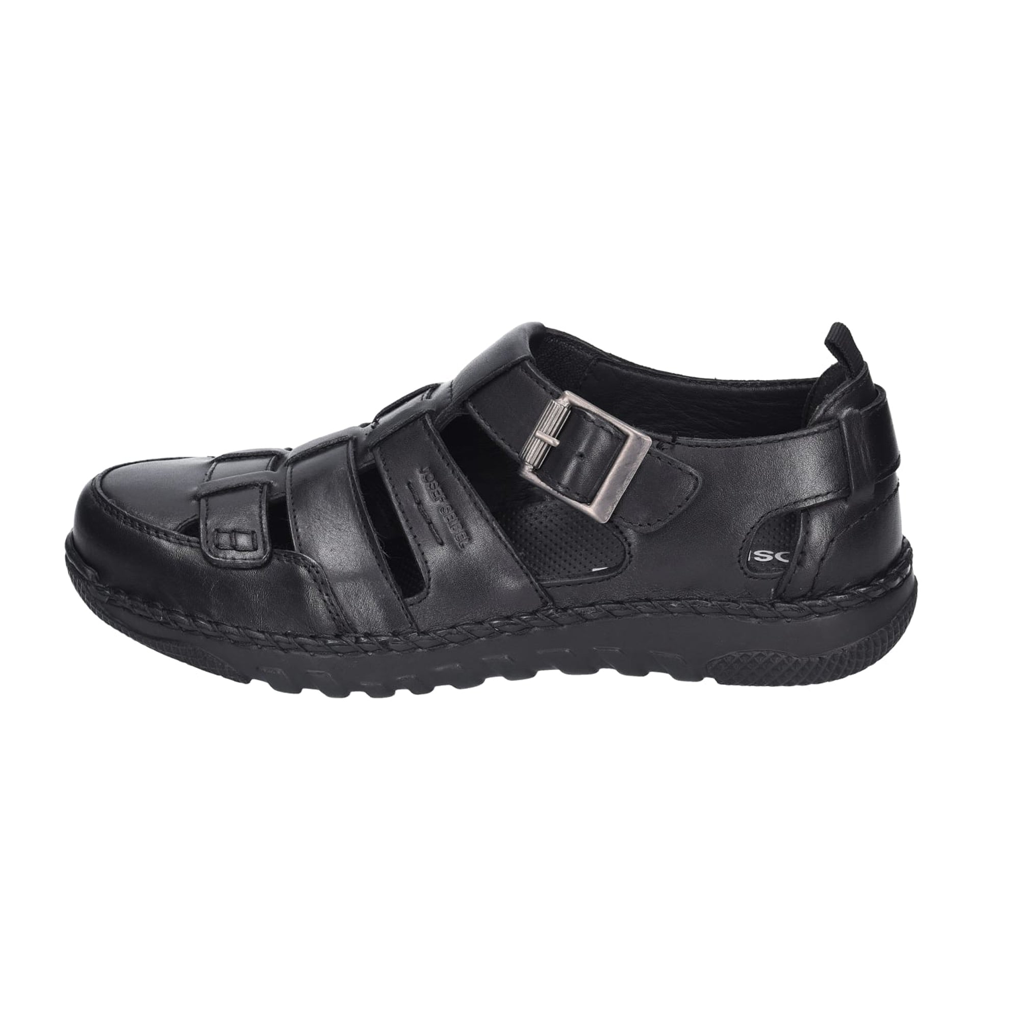 Josef Seibel Sandal Wilson 08 Black Nappa for Men