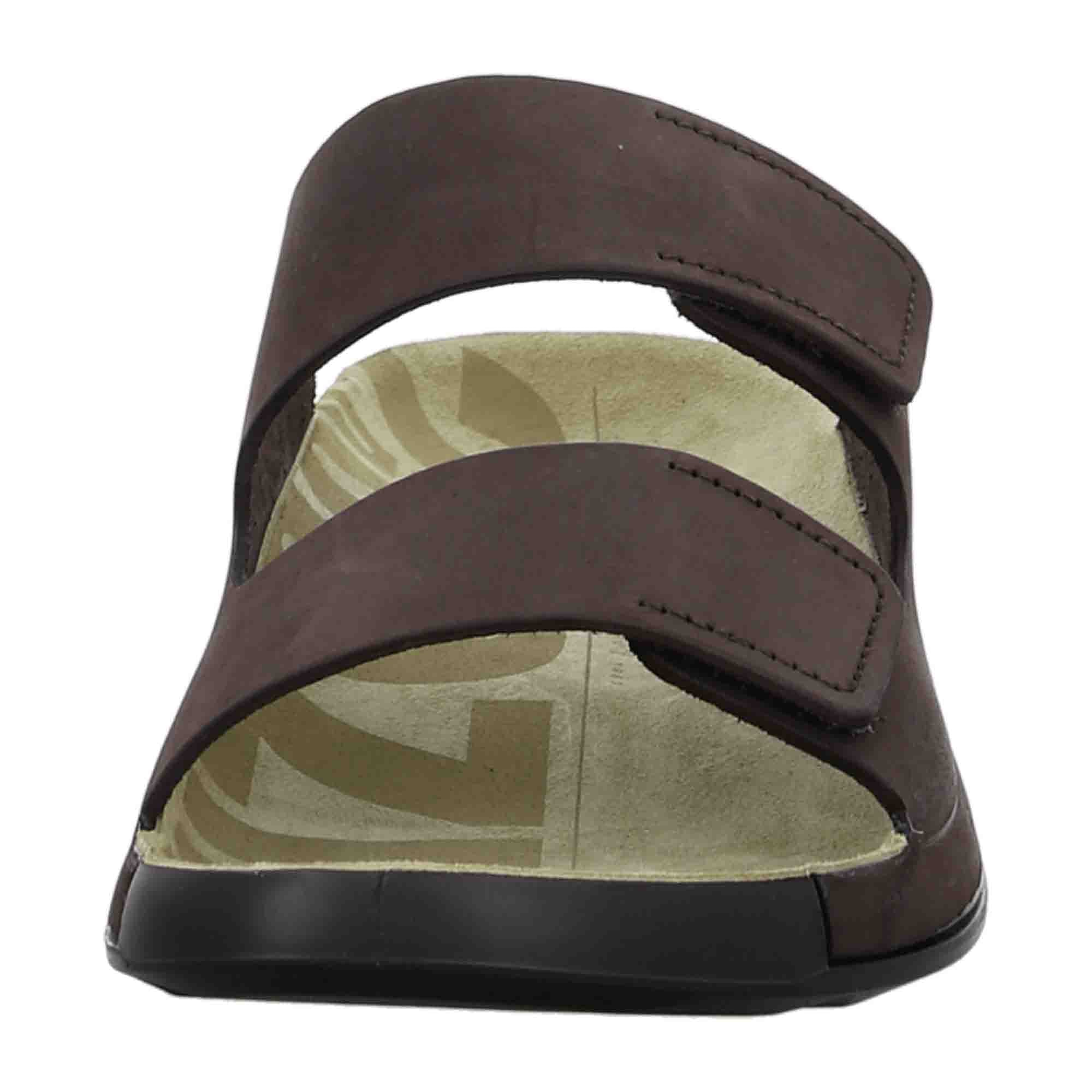 Ecco Men's Comfort Sandals - Stylish & Durable Brown Leather