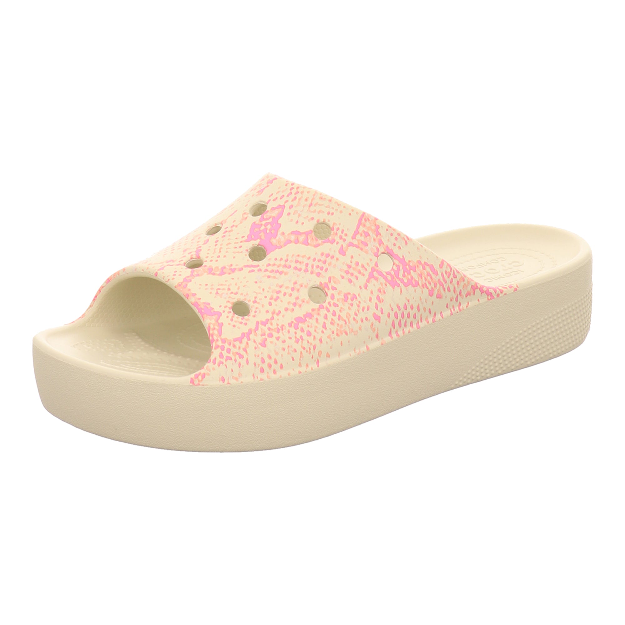 Crocs Women's Pink Slide Sandals - Comfortable & Stylish Beach Footwear