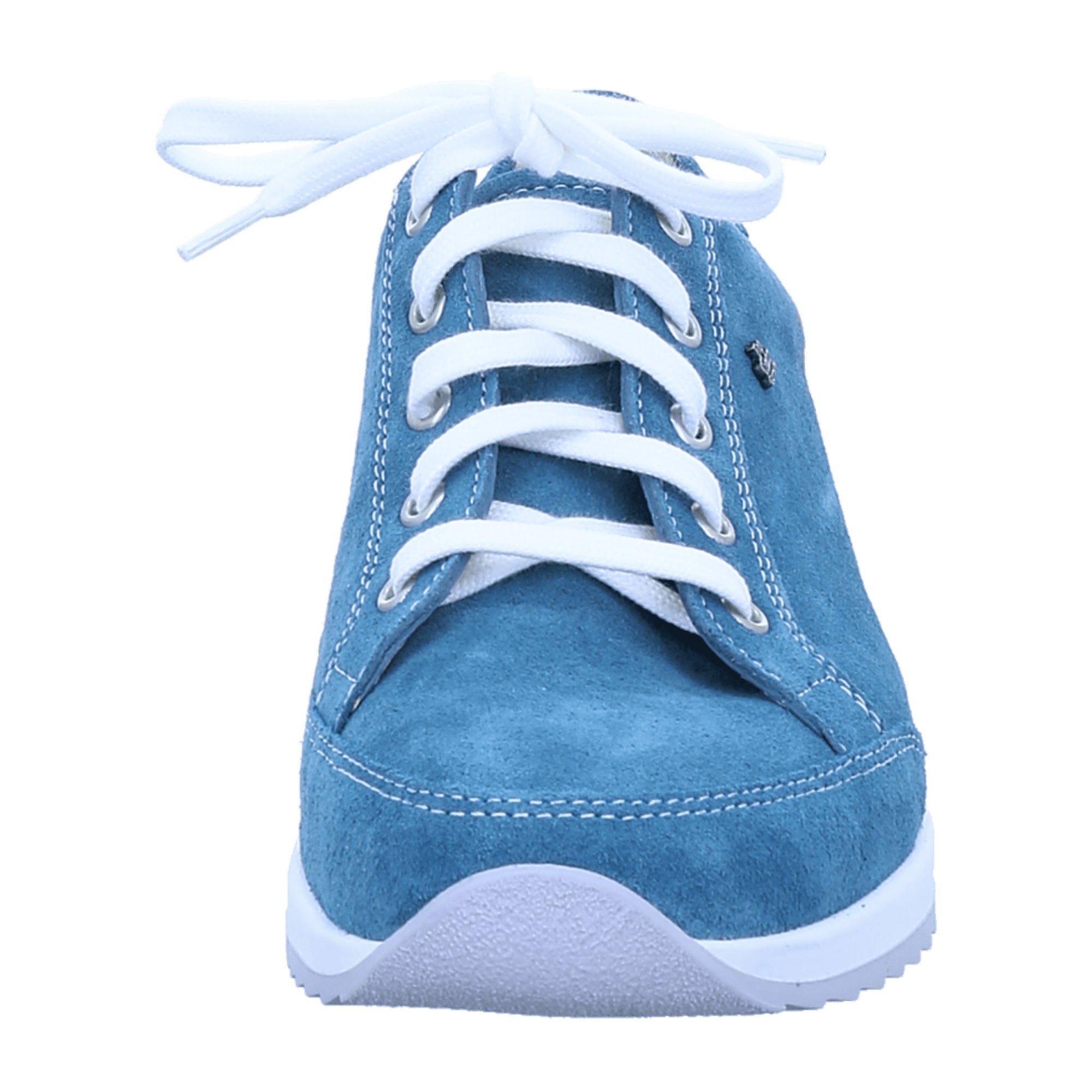Finn Comfort Pordenone Women's Blue Sneakers - Comfort Lace-Up Shoes with Removable Cork Footbed