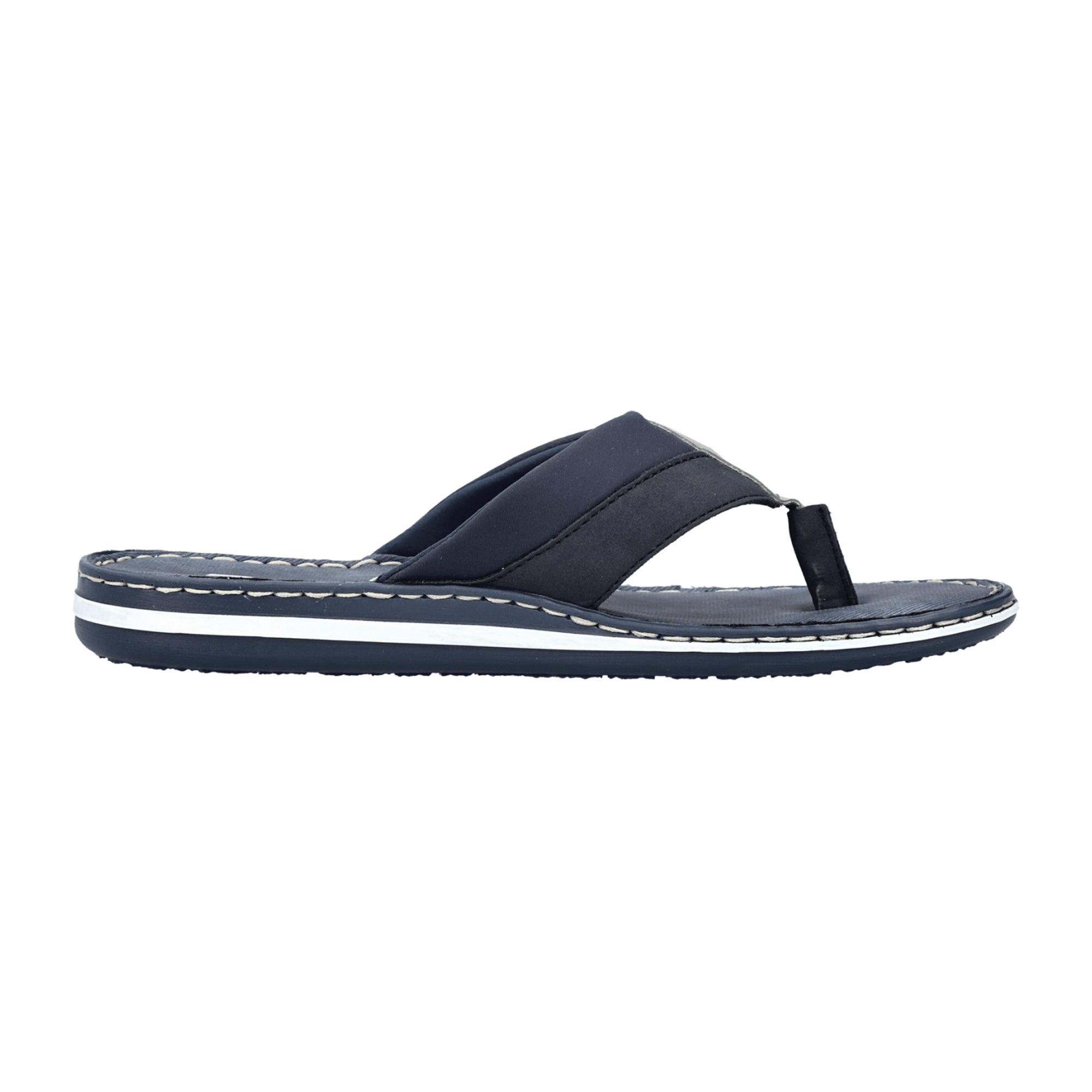 Rieker Men's Blue Slip-On Sandals with Shock-Absorbing Sole