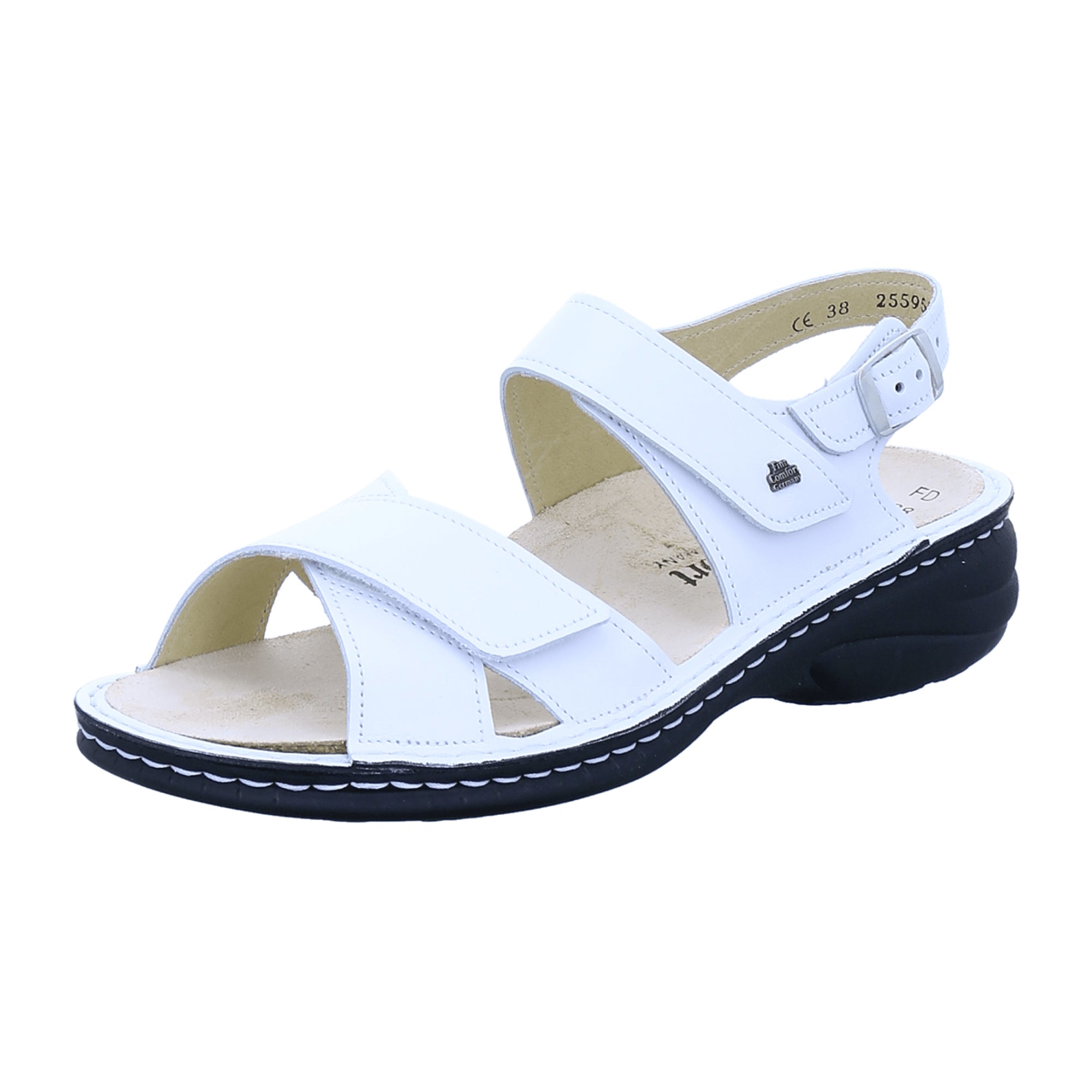 Finn Comfort Women's Comfortable White Sandals - Stylish & Durable