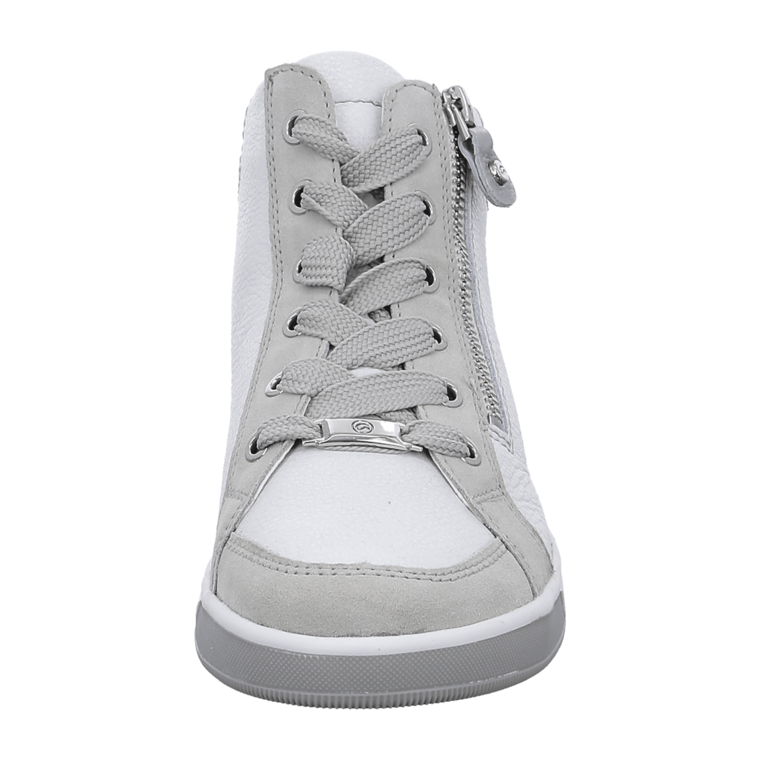 ARA ROM Women's Sneakers in White Smooth Leather with Lace-Up Closure and Textile Lining