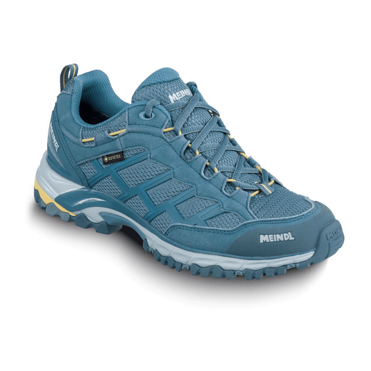 Meindl Caribe Lady GTX Women's Trekking Boots Ice Grey Yellow Suede