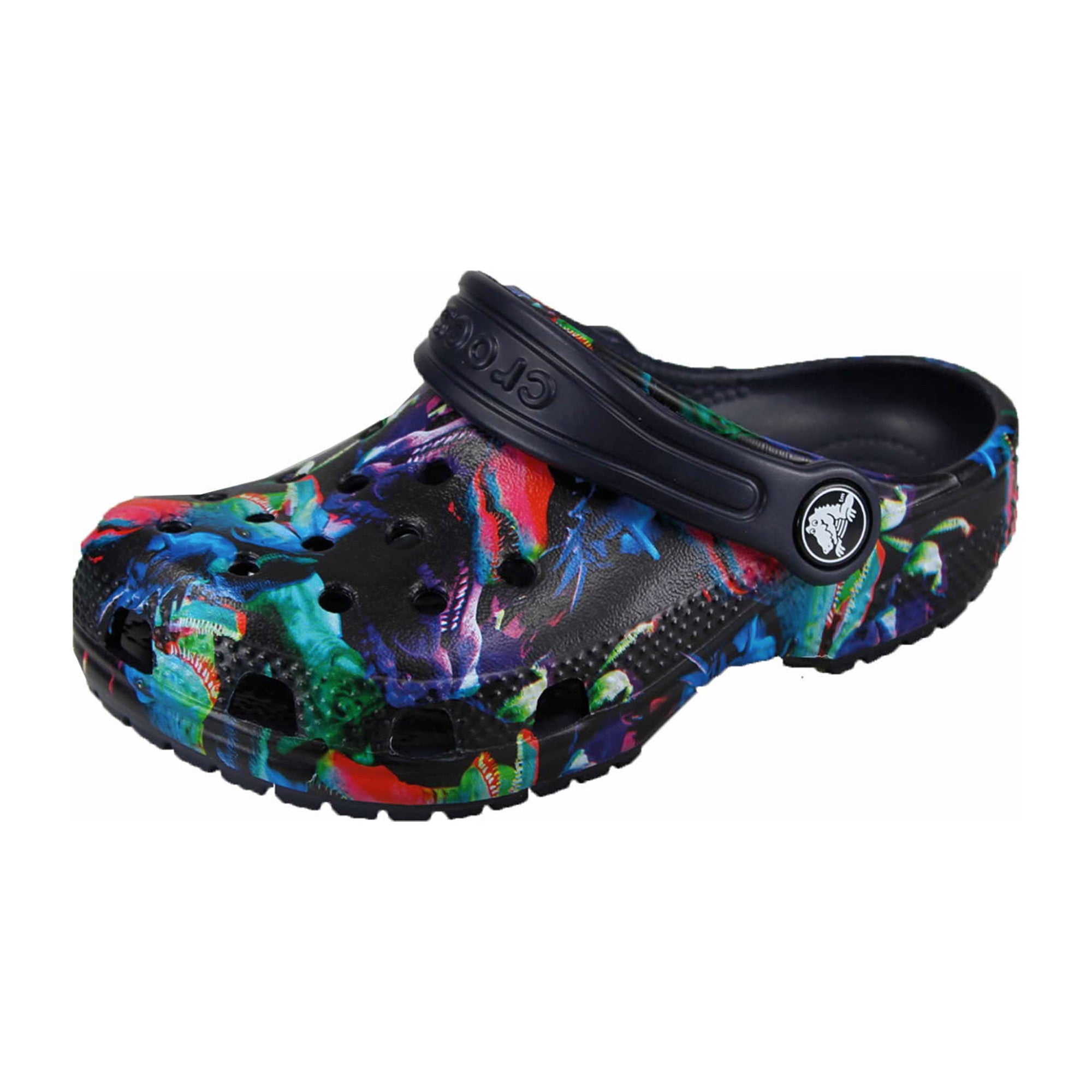 Crocs for Kids - Durable Black Multicolor Slip-On Clogs - Bartel-Shop