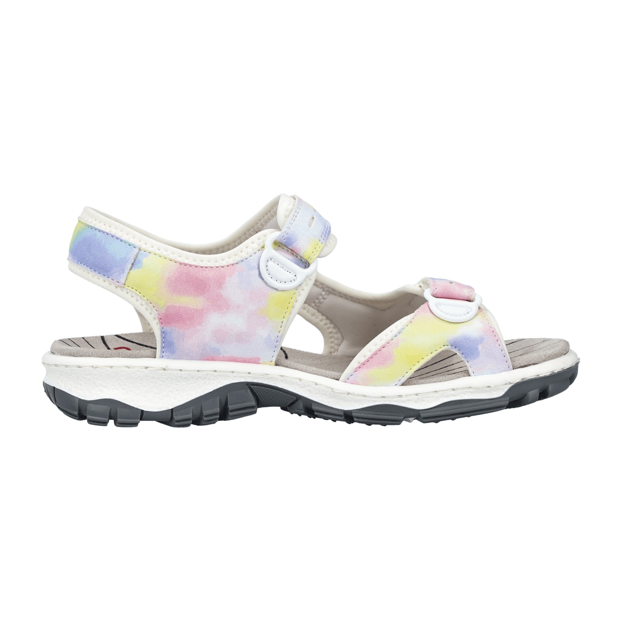 Rieker FSK Women's Colorful Sandals with Velcro Closure for Spring/Summer