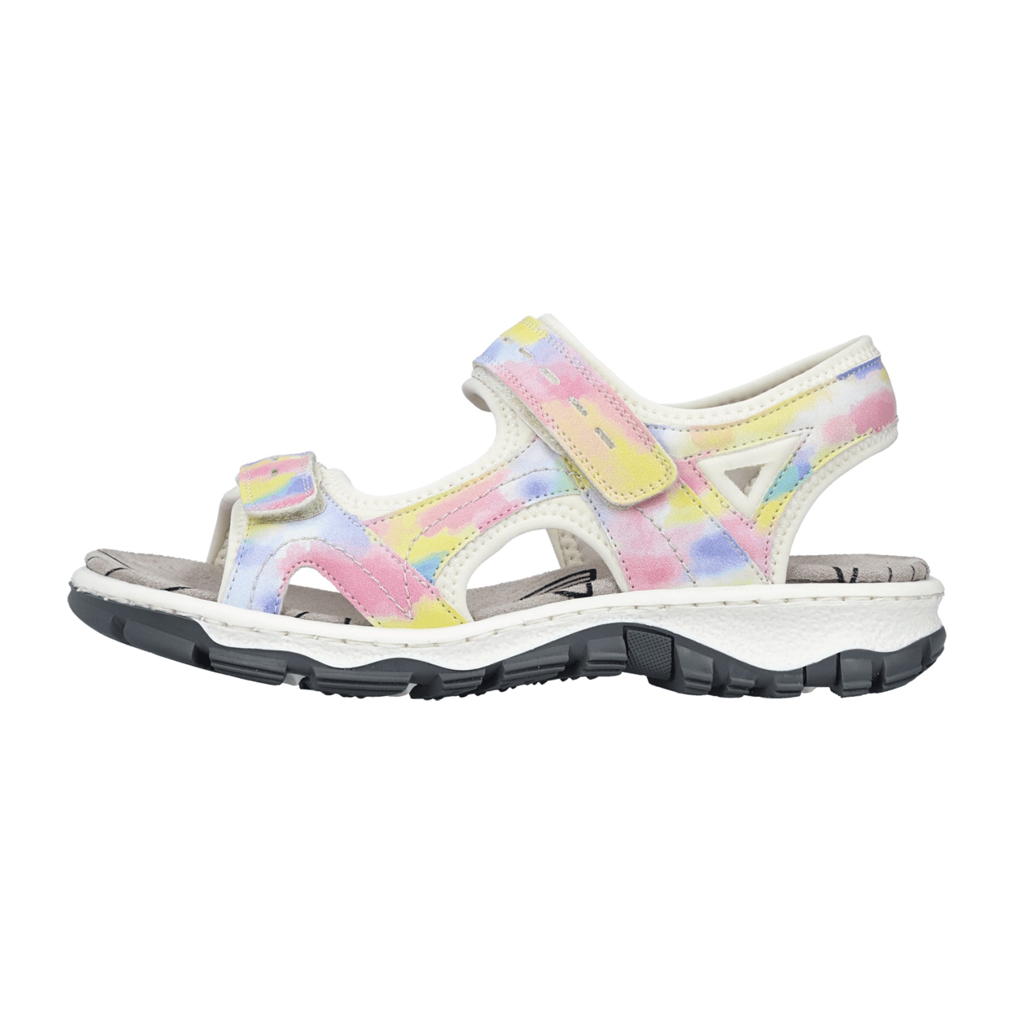Rieker FSK Women's Colorful Sandals with Velcro Closure for Spring/Summer
