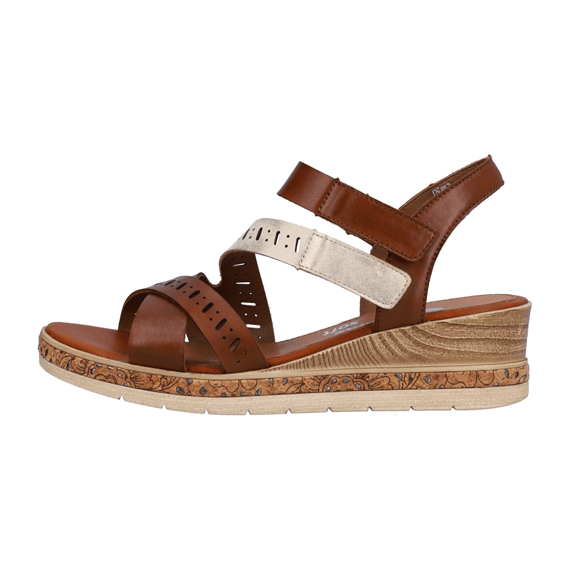 Remonte Odeon Eagle Alula Brown Women's Shoes with Velcro Closure