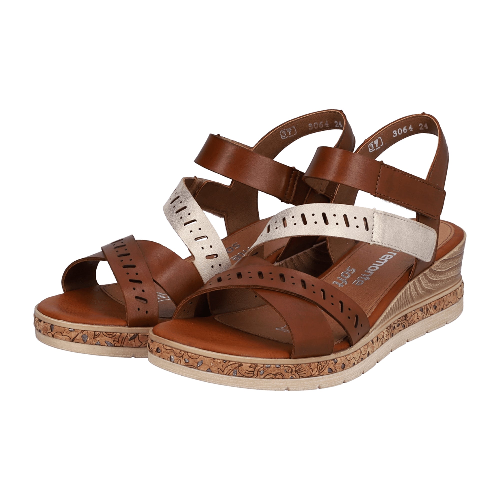 Remonte Odeon Eagle Alula Brown Women's Shoes with Velcro Closure