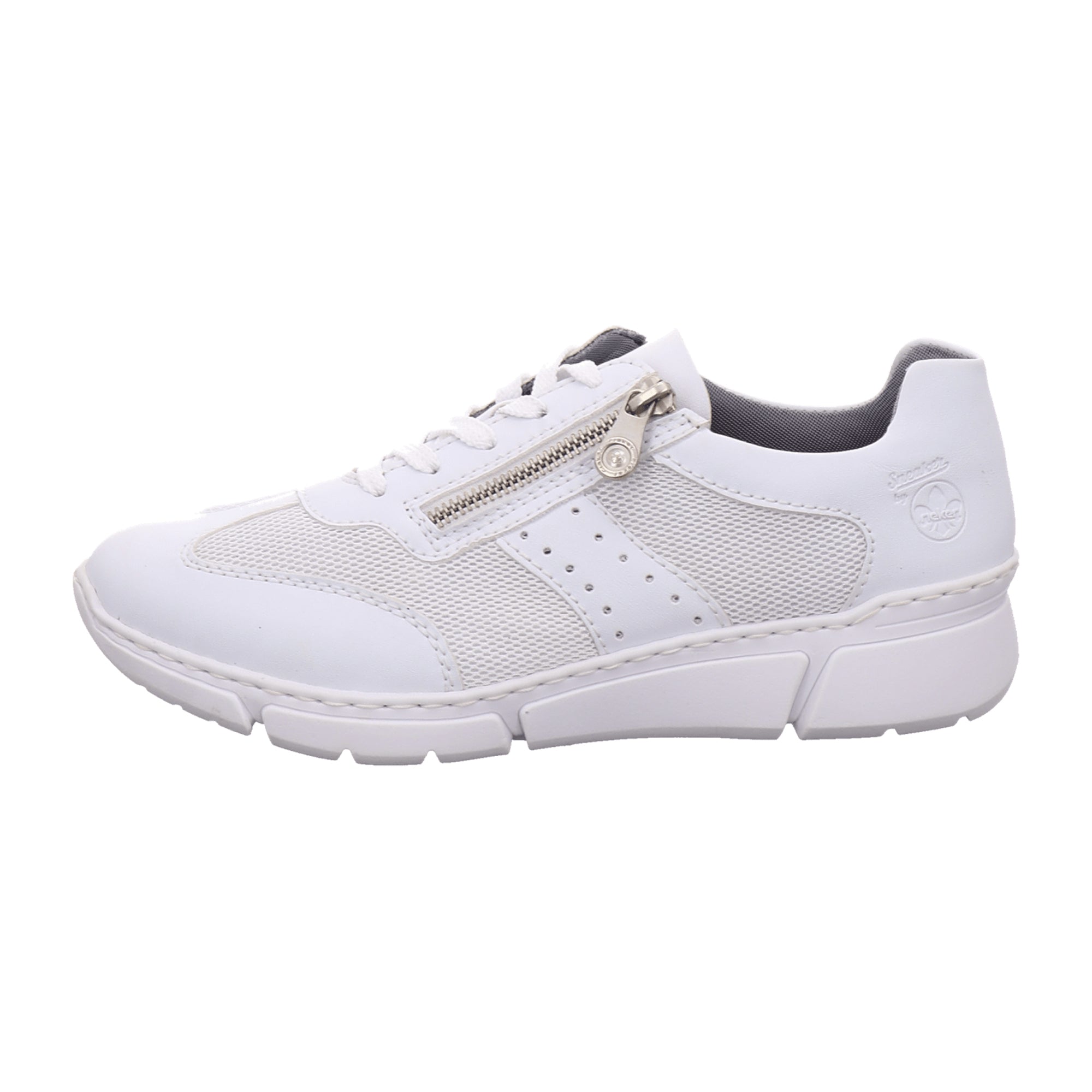Rieker Women's White Athletic Lace-Up Shoes
