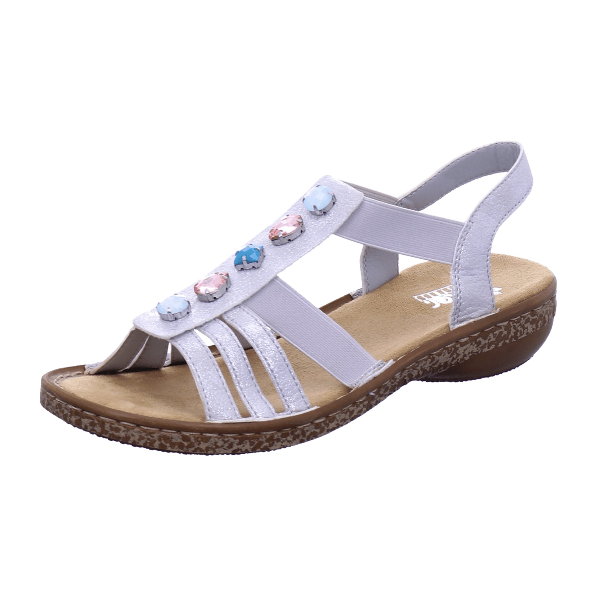 Rieker Comfortable Women's Sandals Gray Spring Summer Footwear