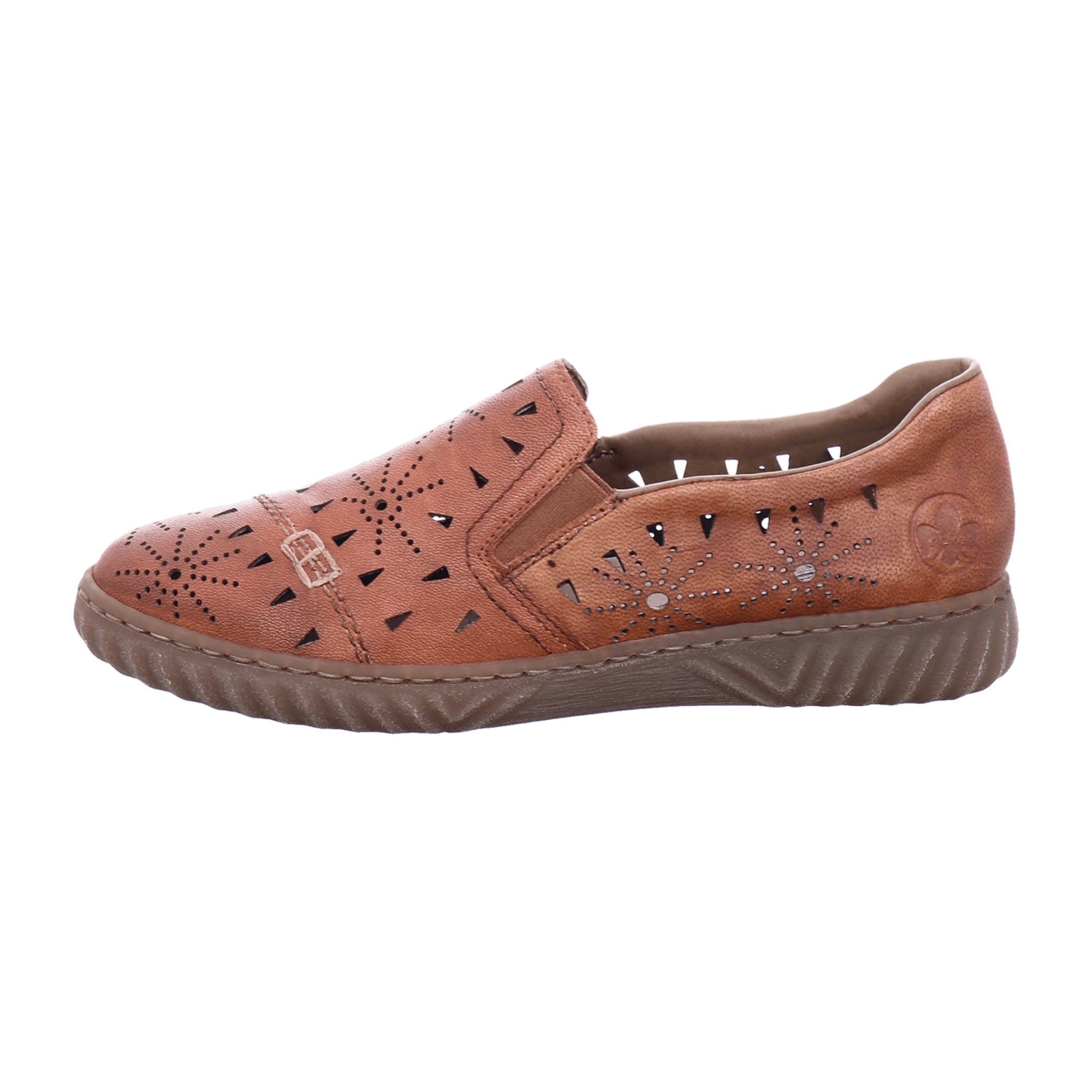 Rieker FSK Women's Brown Slip-On Casual Shoes