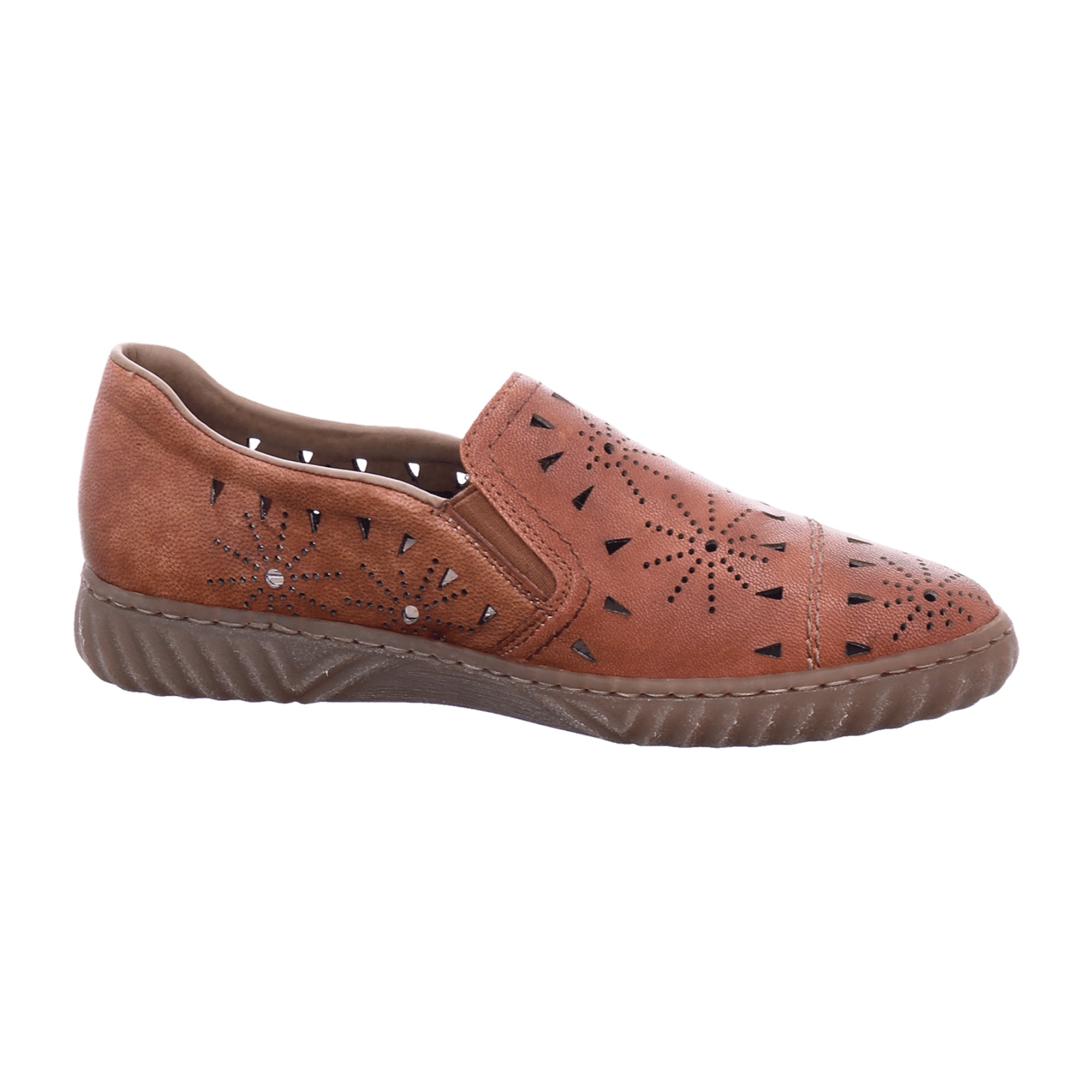 Rieker FSK Women's Brown Slip-On Casual Shoes
