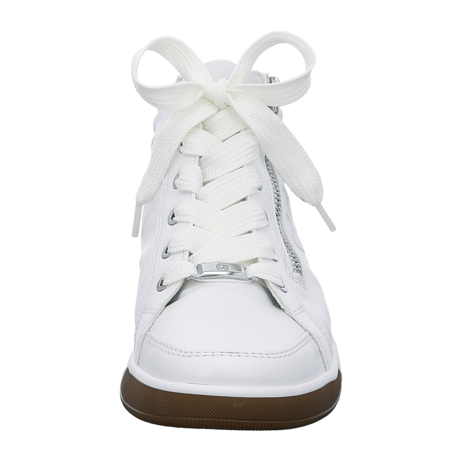 ARA ROM Women's Sneakers in White with Bungee Lace Closure, Synthetic Upper