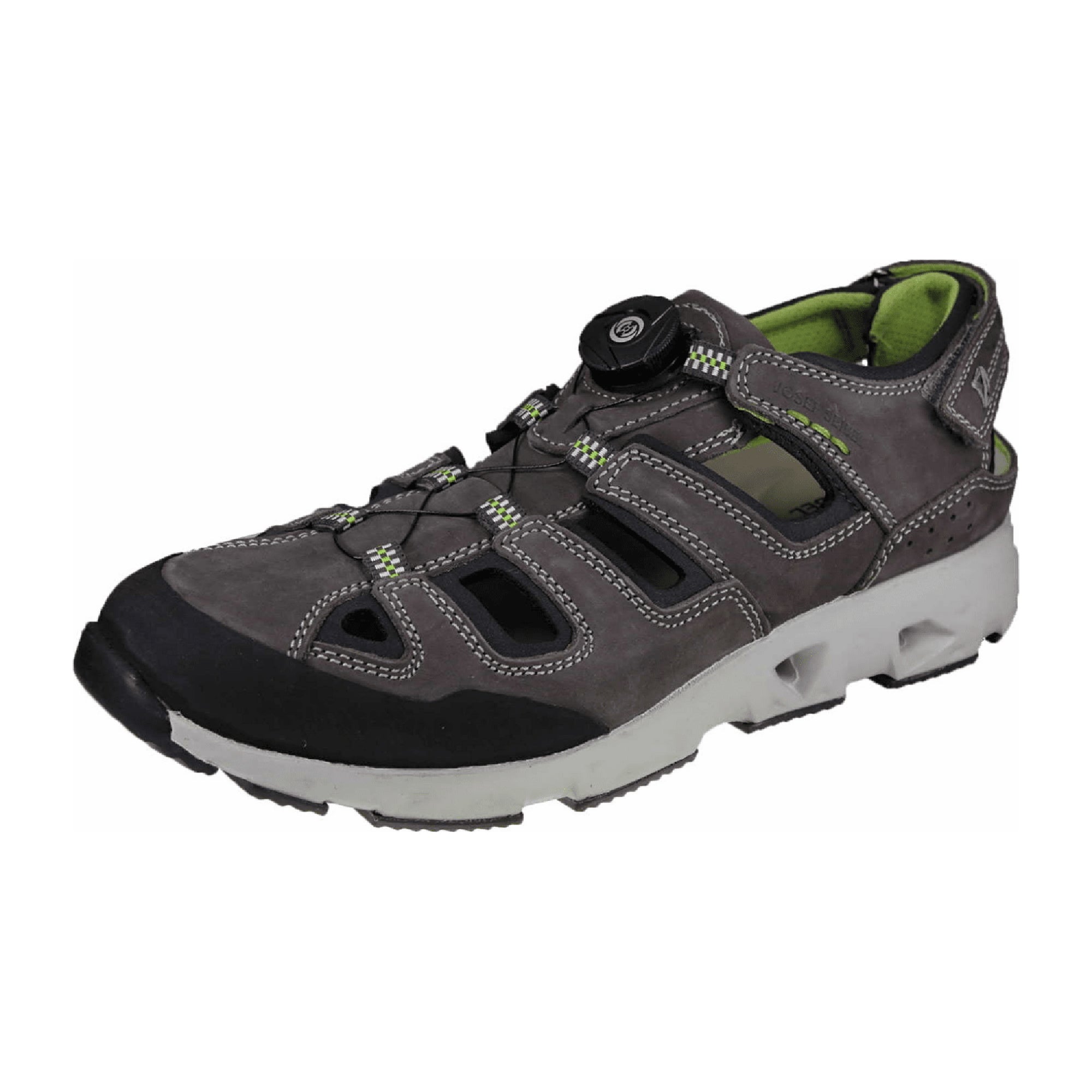 Josef Seibel Noah 08 Men's Sandal in Grey Nubuck Combination