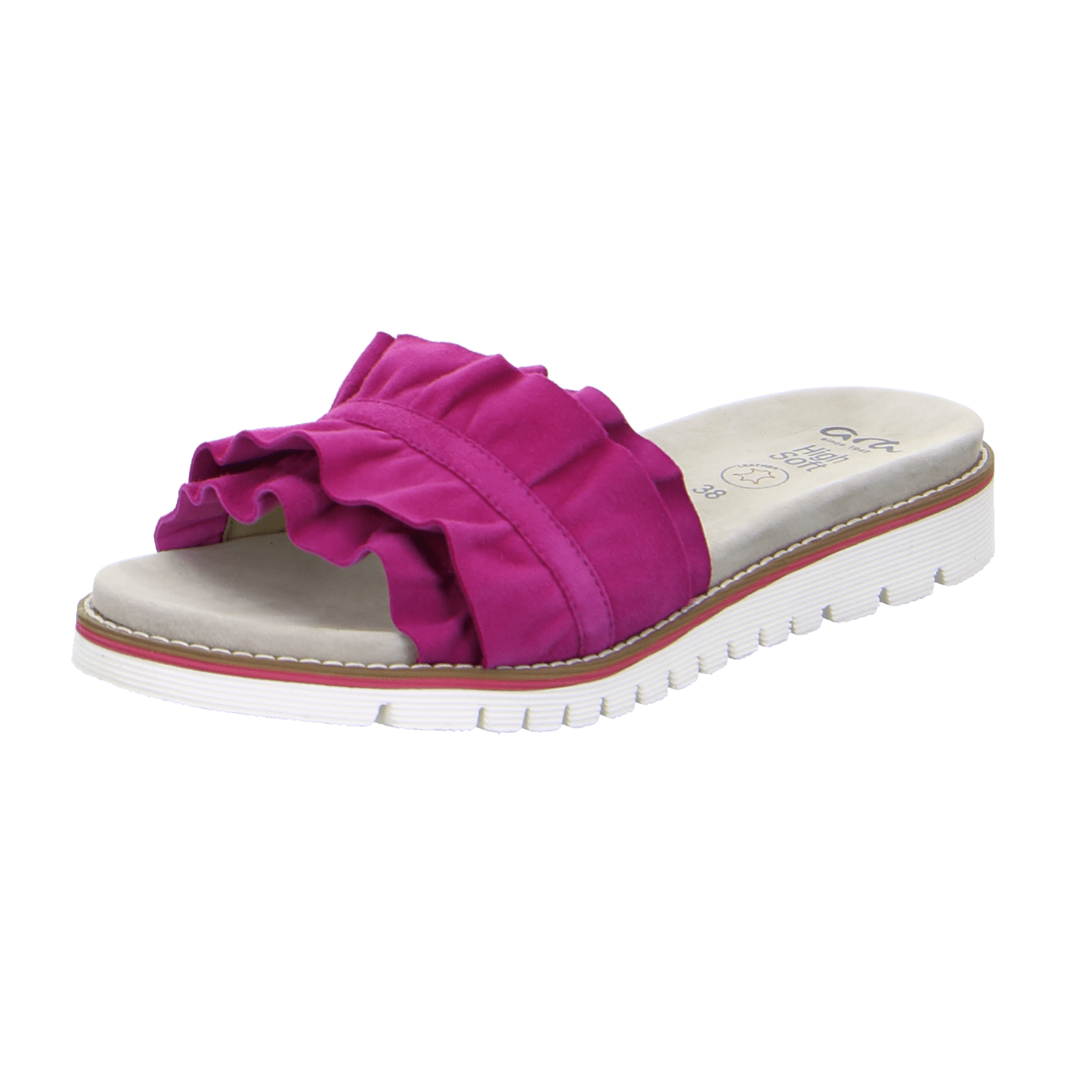 ARA KENT KENT-S Women's Clogs in Pink Suede with Hook-and-Loop Closure