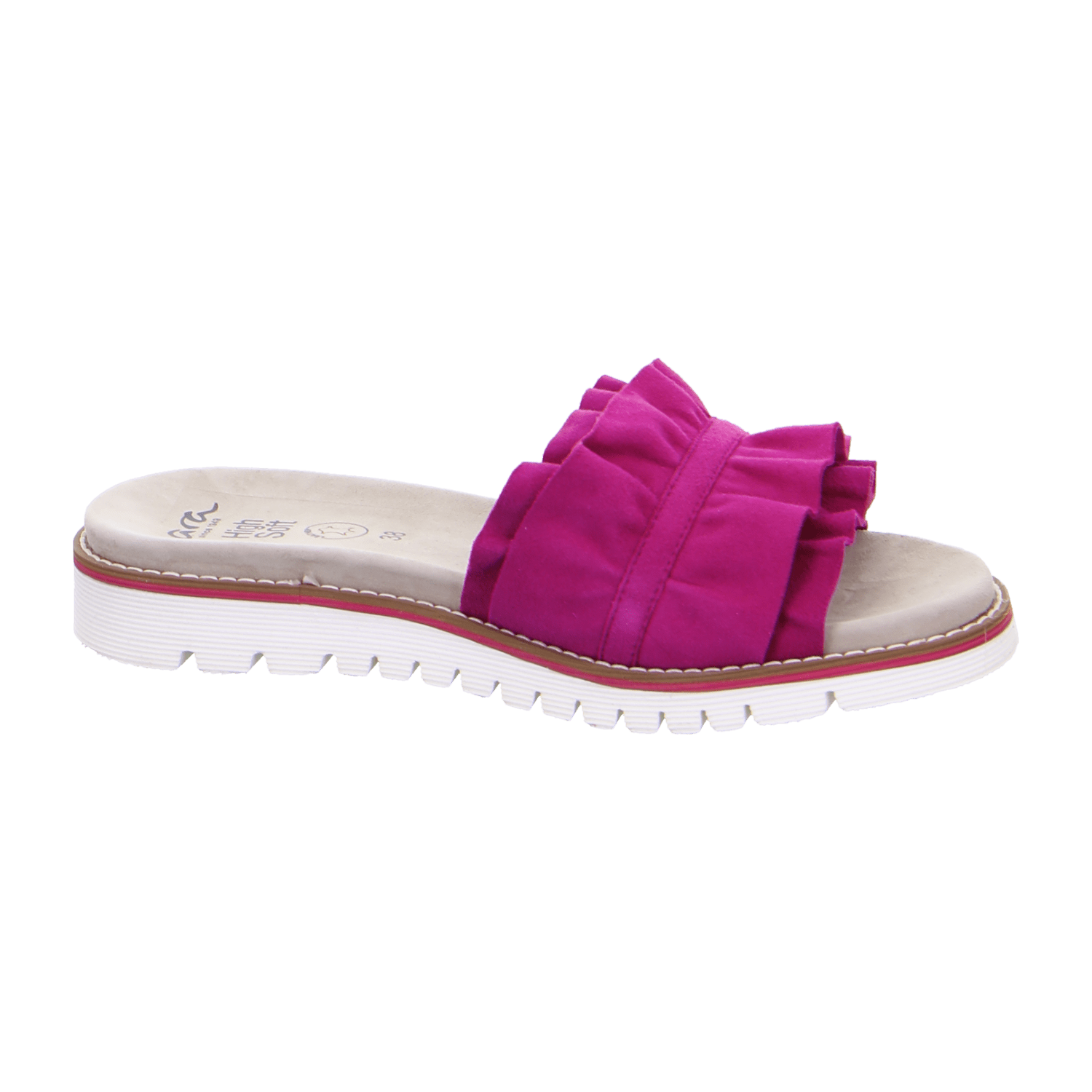ARA KENT KENT-S Women's Clogs in Pink Suede with Hook-and-Loop Closure
