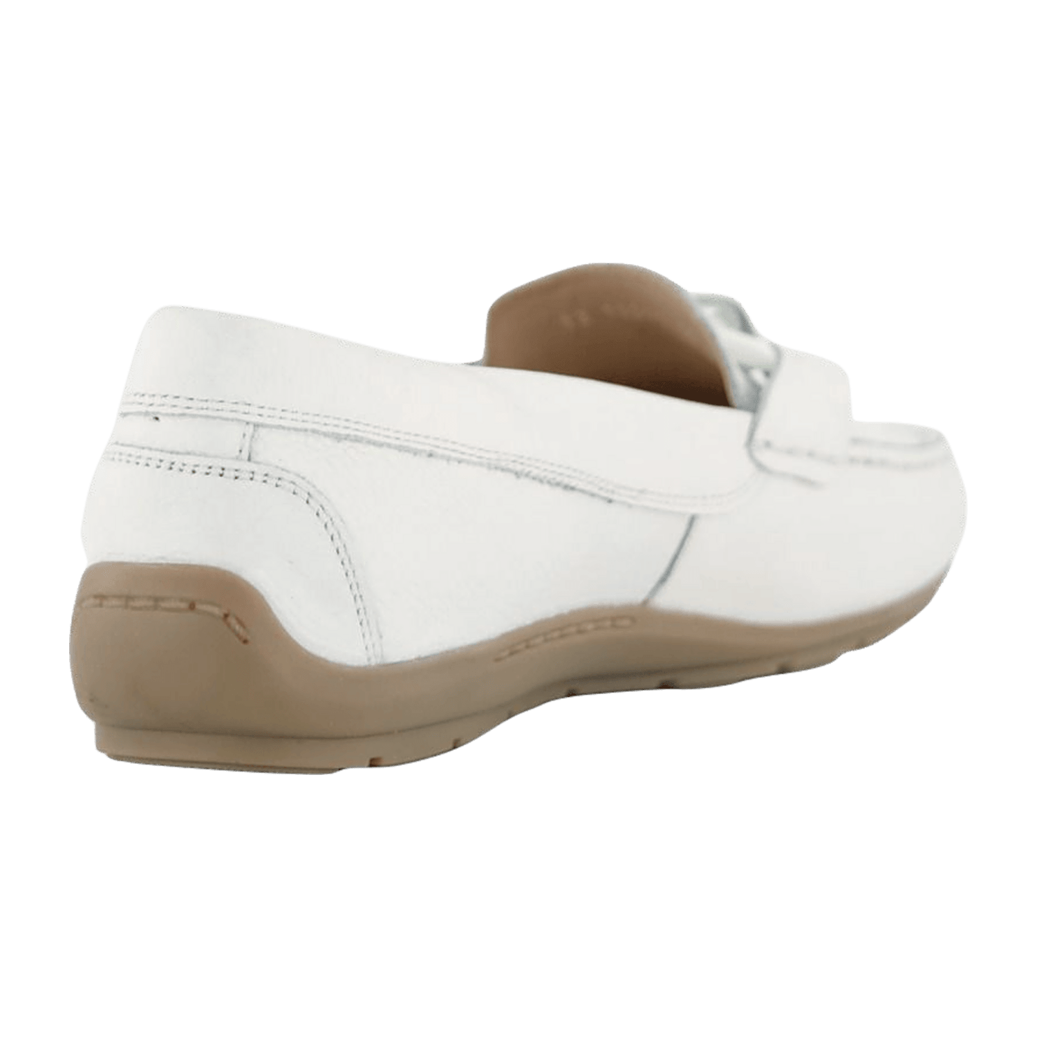 ARA ALABAMA Women's Leather Moccasin in Beige with Leather Lining and Rubber Sole