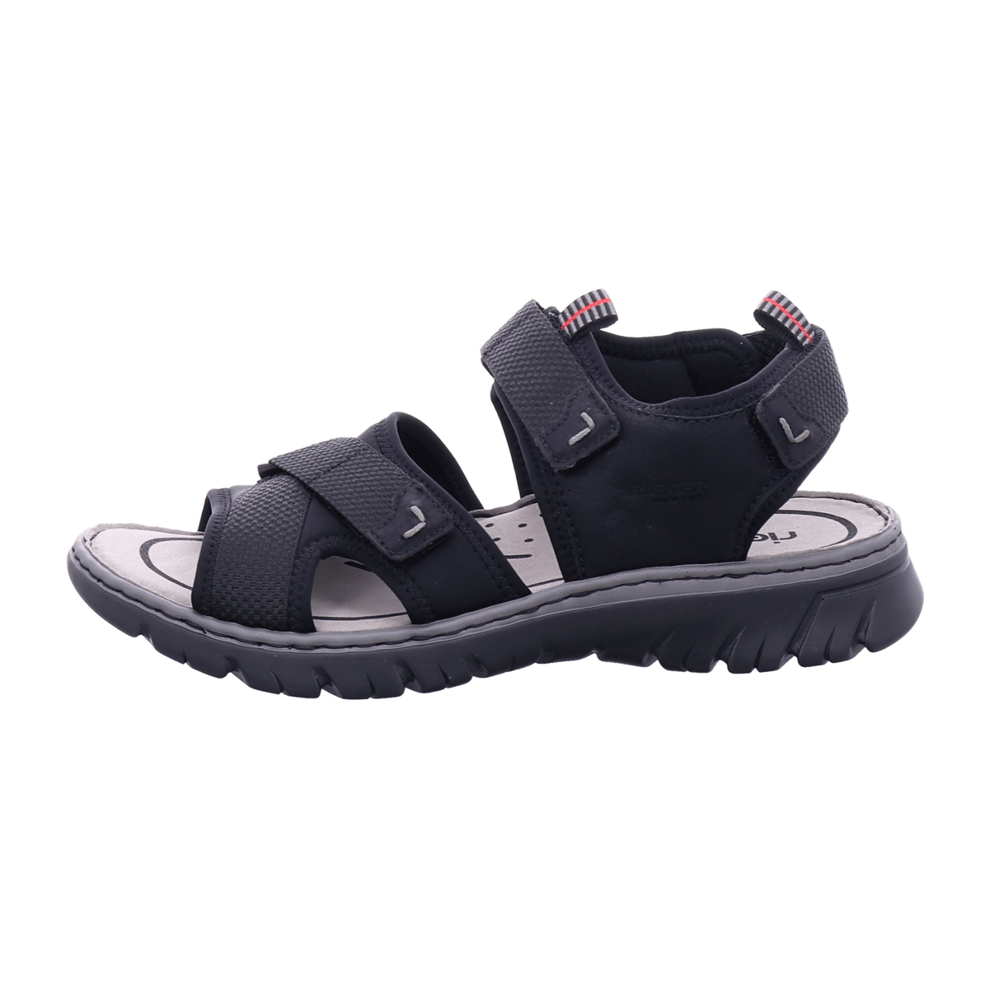 Rieker Men's Black Sandals for Spring and Summer