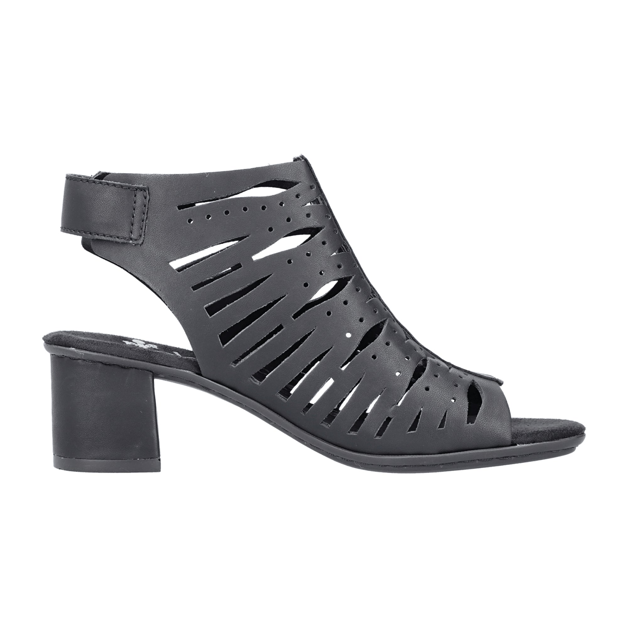Rieker 6477600 Women's Black Shoes Comfortable Stylish Footwear