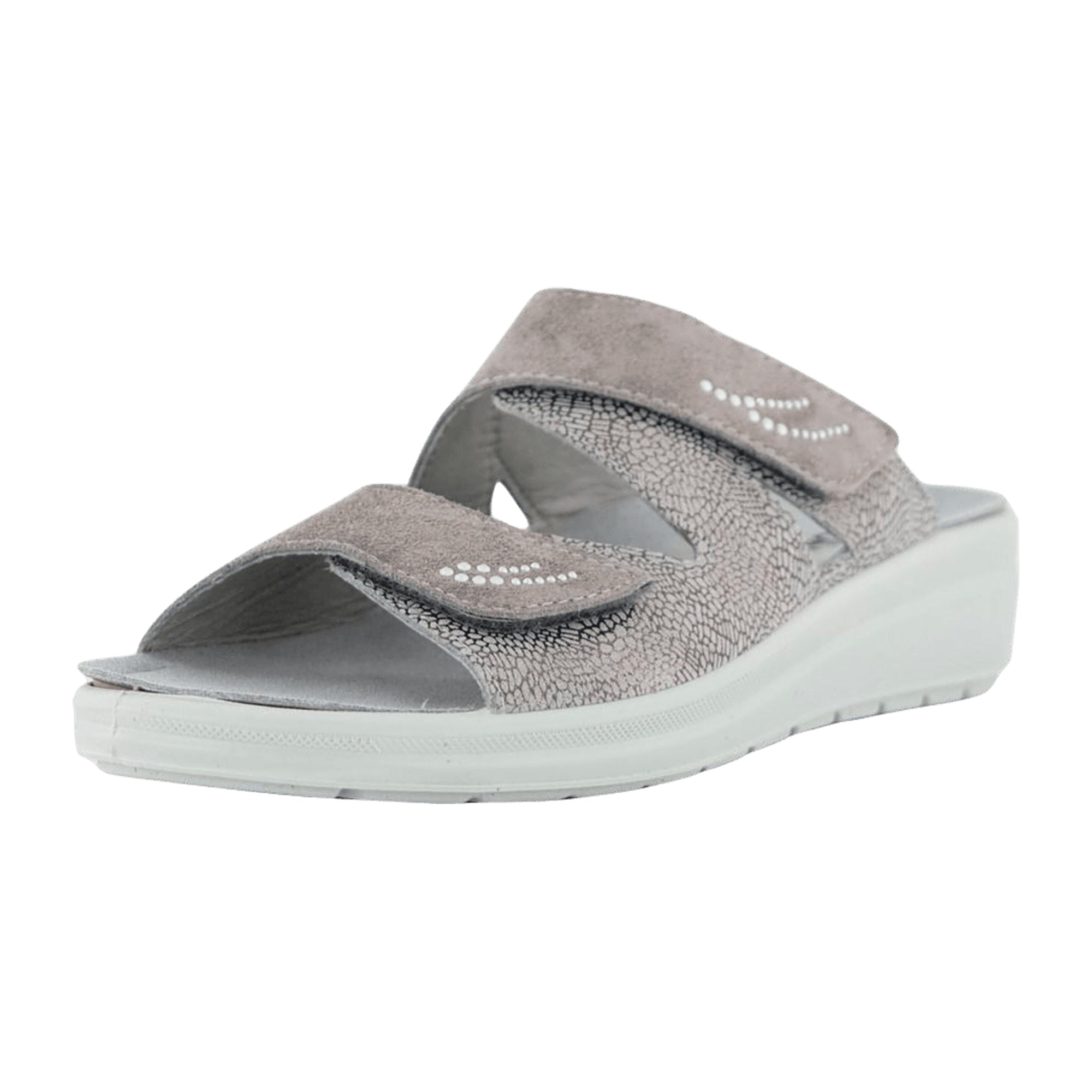 Rohde Rivella Beige Women's Open Toe Wedge Sandals Leather Spring Summer