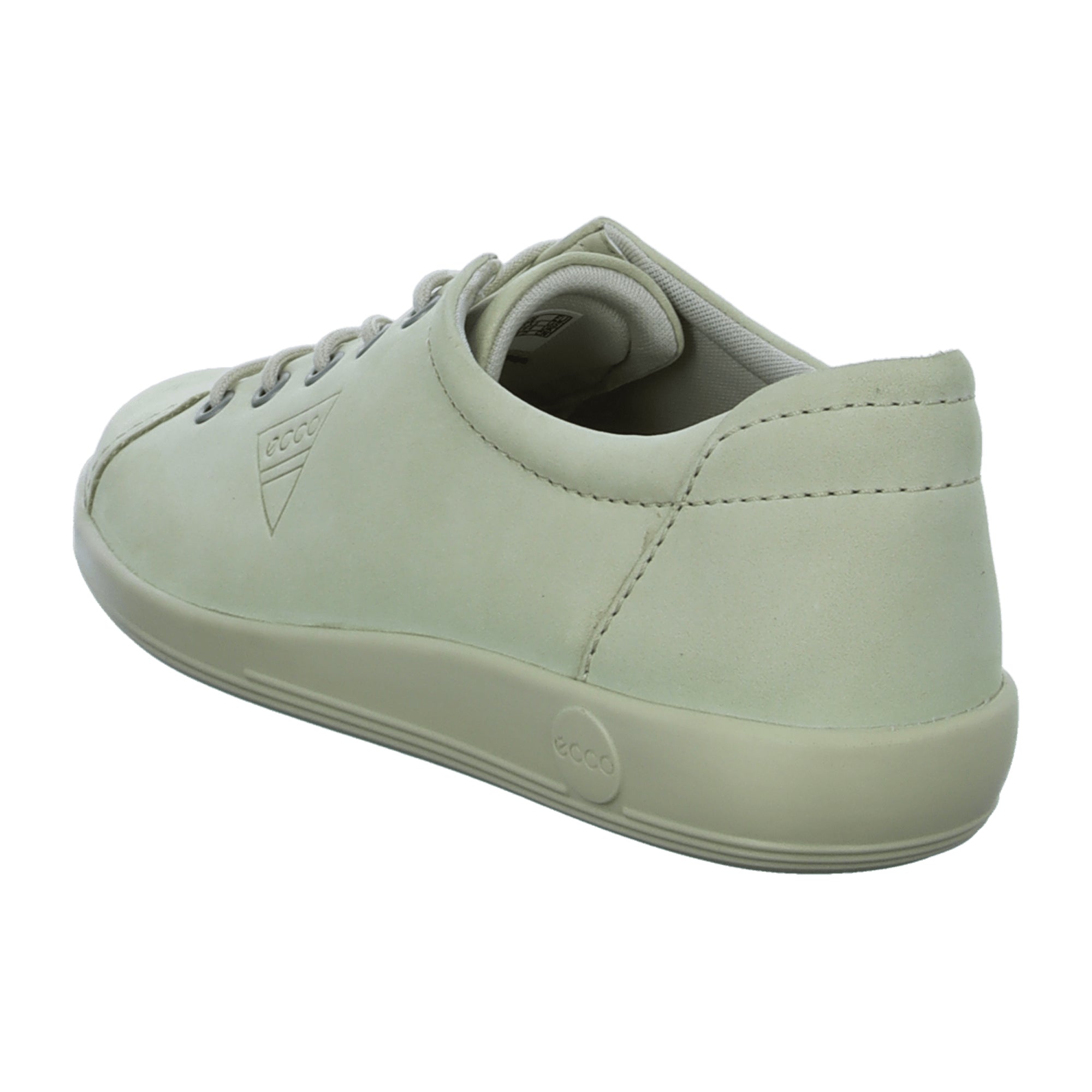 Ecco Soft 2.0 Women's Beige Leather Lace-up Shoes - Comfortable & Stylish