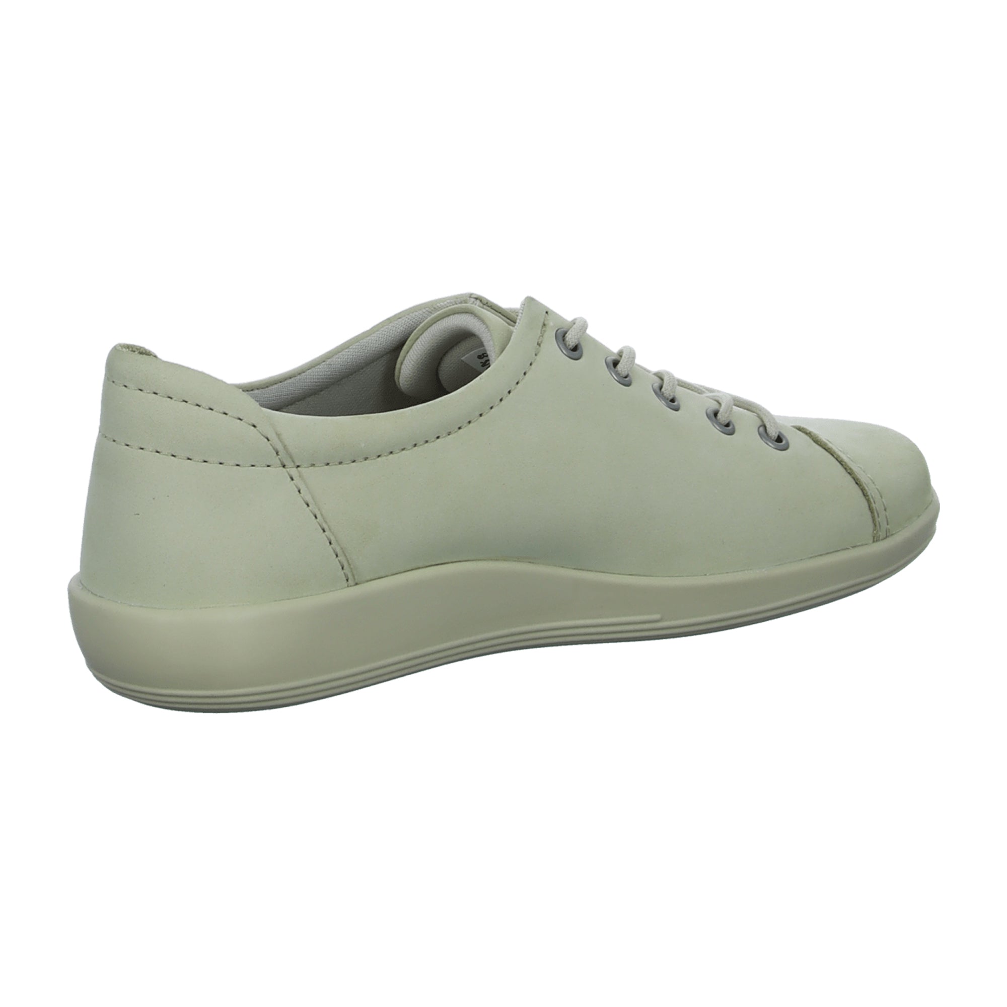 Ecco Soft 2.0 Women's Beige Leather Lace-up Shoes - Comfortable & Stylish