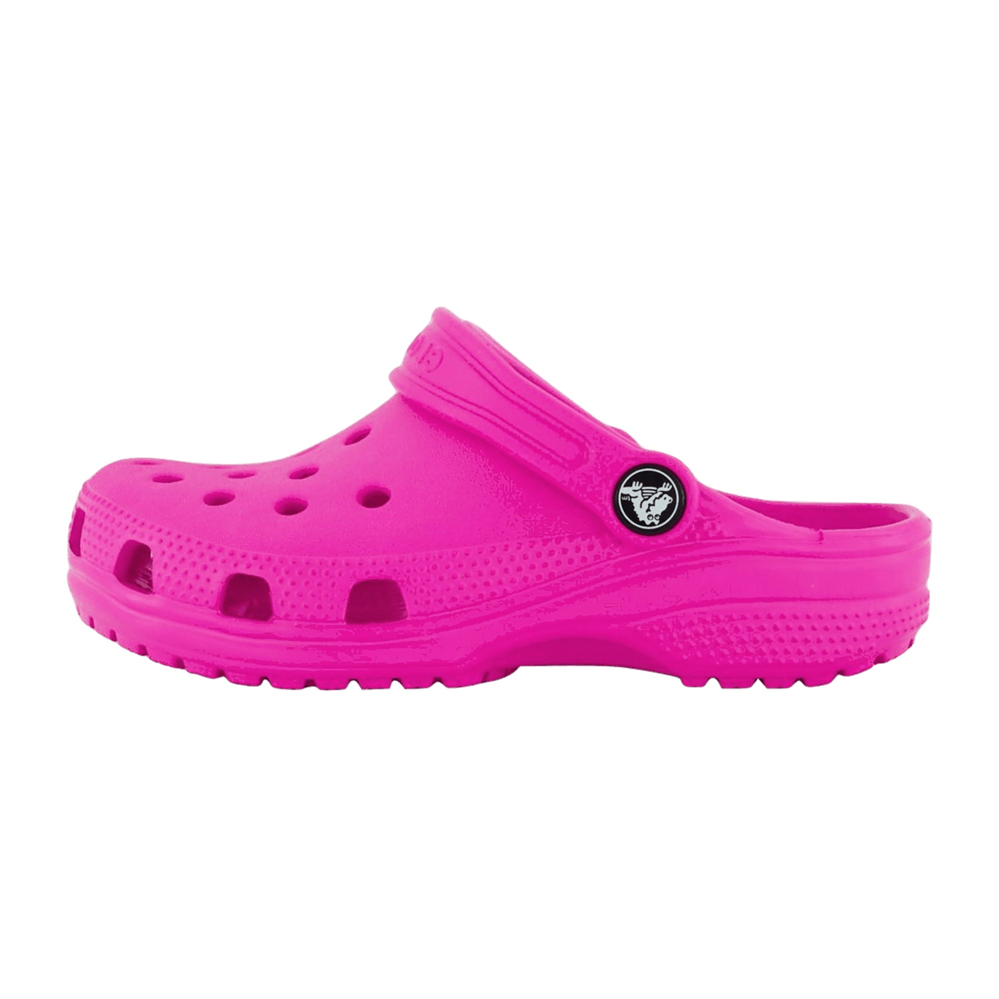Crocs Classic Clog K for Kids, Vibrant Pink - Comfortable & Durable