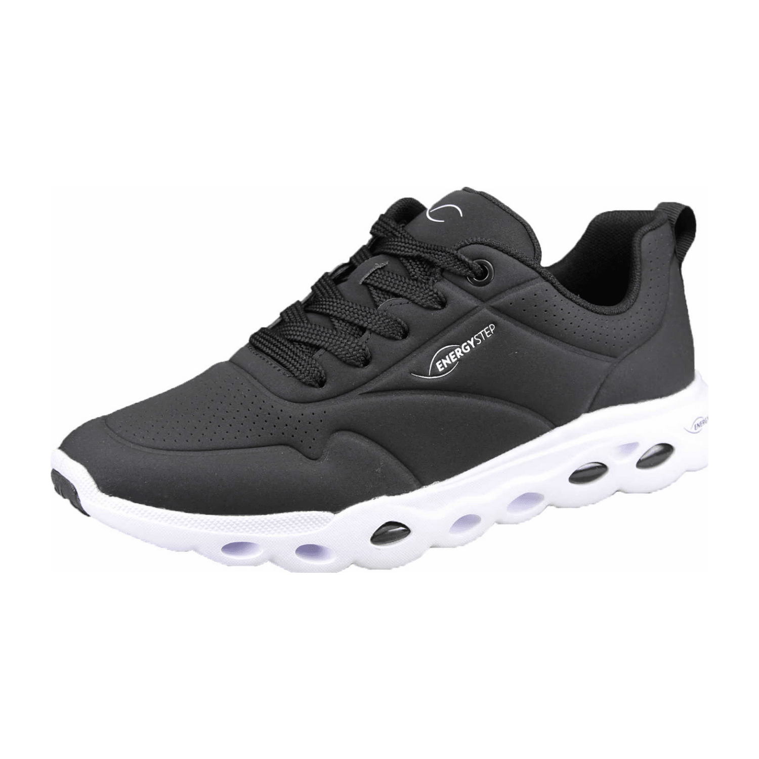 ARA Women's Suede Lace-Up Shoes in Black with Round Toe