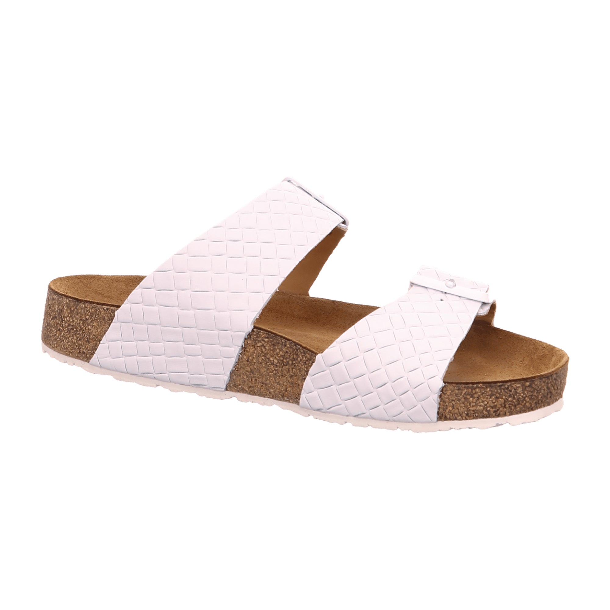Haflinger Bio Andrea Women's Sandals 819016 1705 in White - Eco-Friendly Fashion