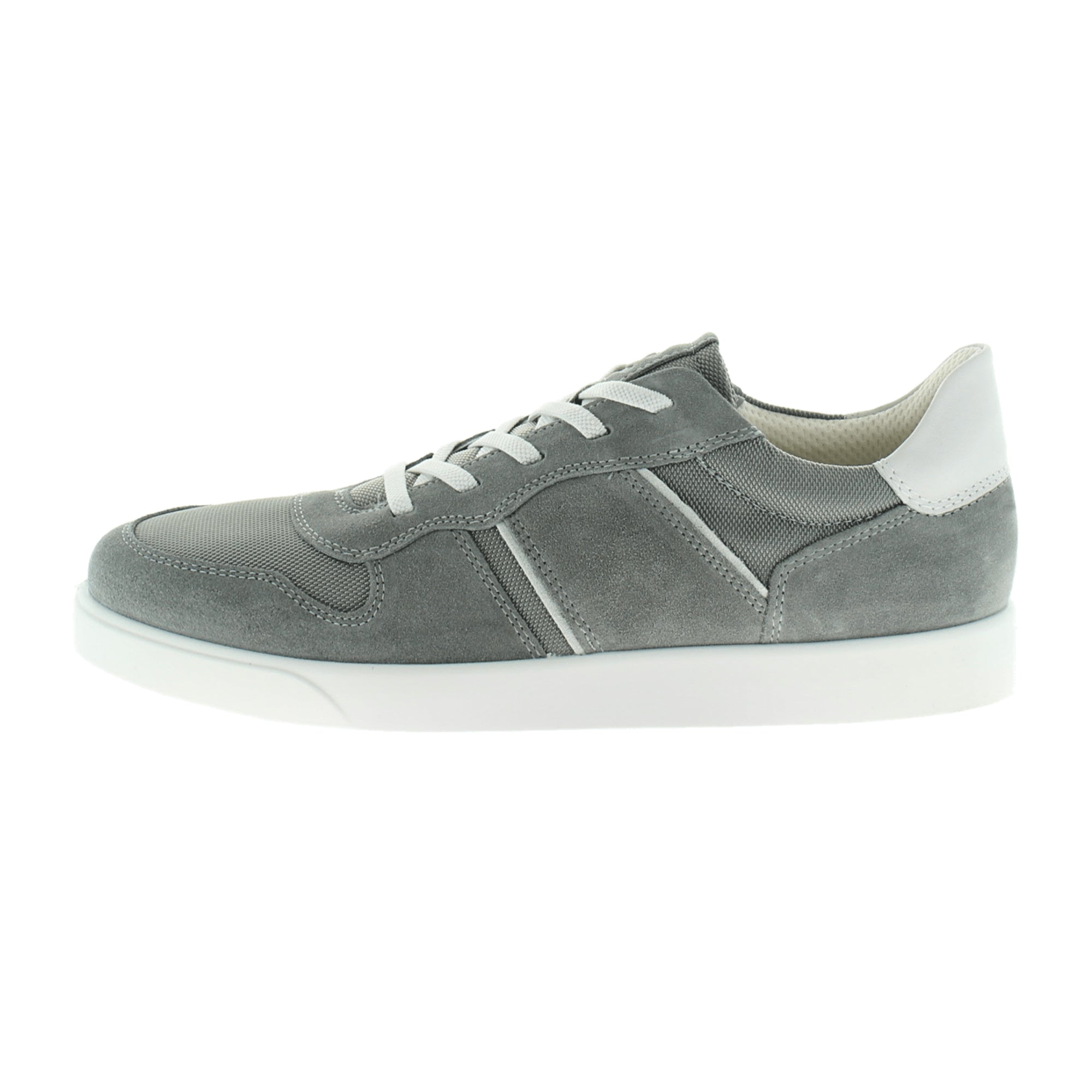 Ecco Men's Stylish Grey Sneakers - Durable & Trendy Lace-Up Shoes