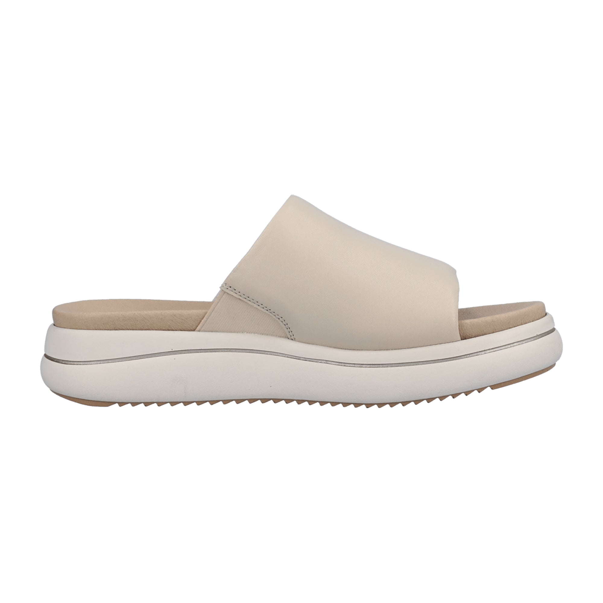 Remonte Women's White Leather Sandals for Spring and Summer