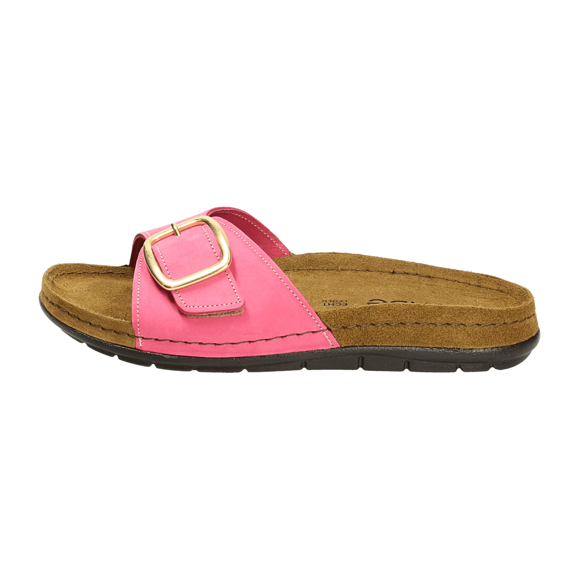Rohde Rodigo D Women's Pink Suede Sandals with Velcro Spring Summer