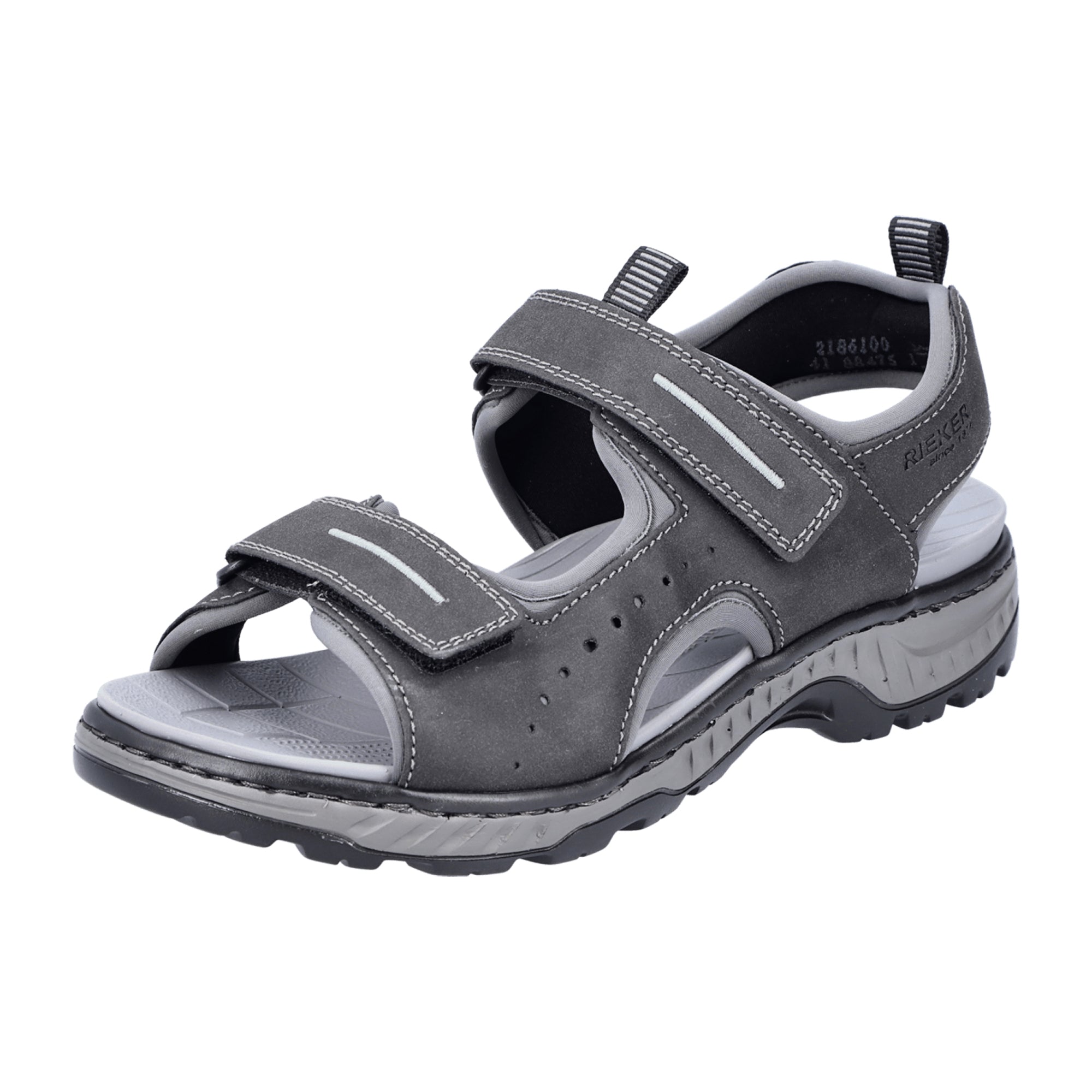 Rieker Burlington Men's Gray Shoes Spring Summer Wide Fit Comfortable