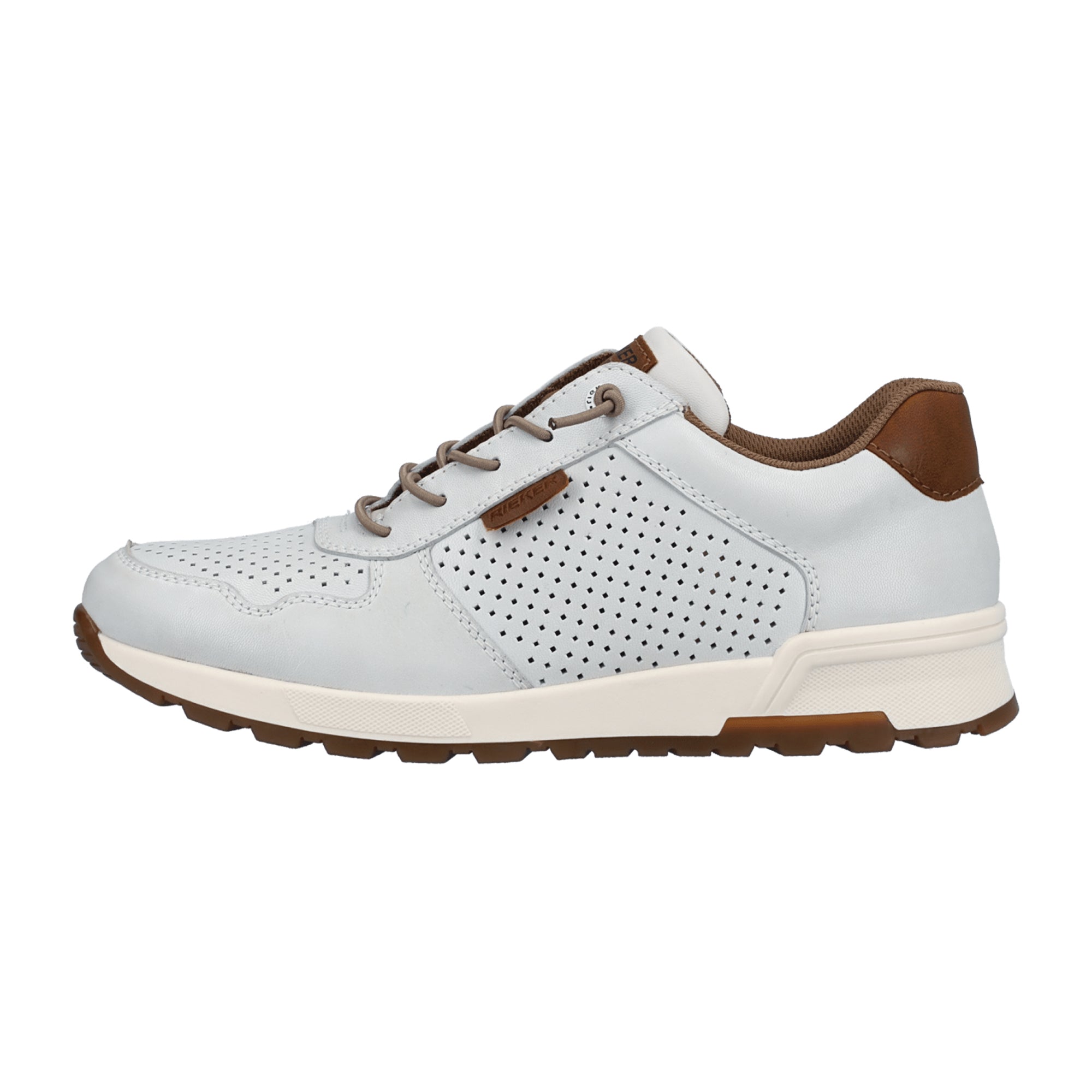 Rieker FSK White Men's Casual Lace-Up Shoes