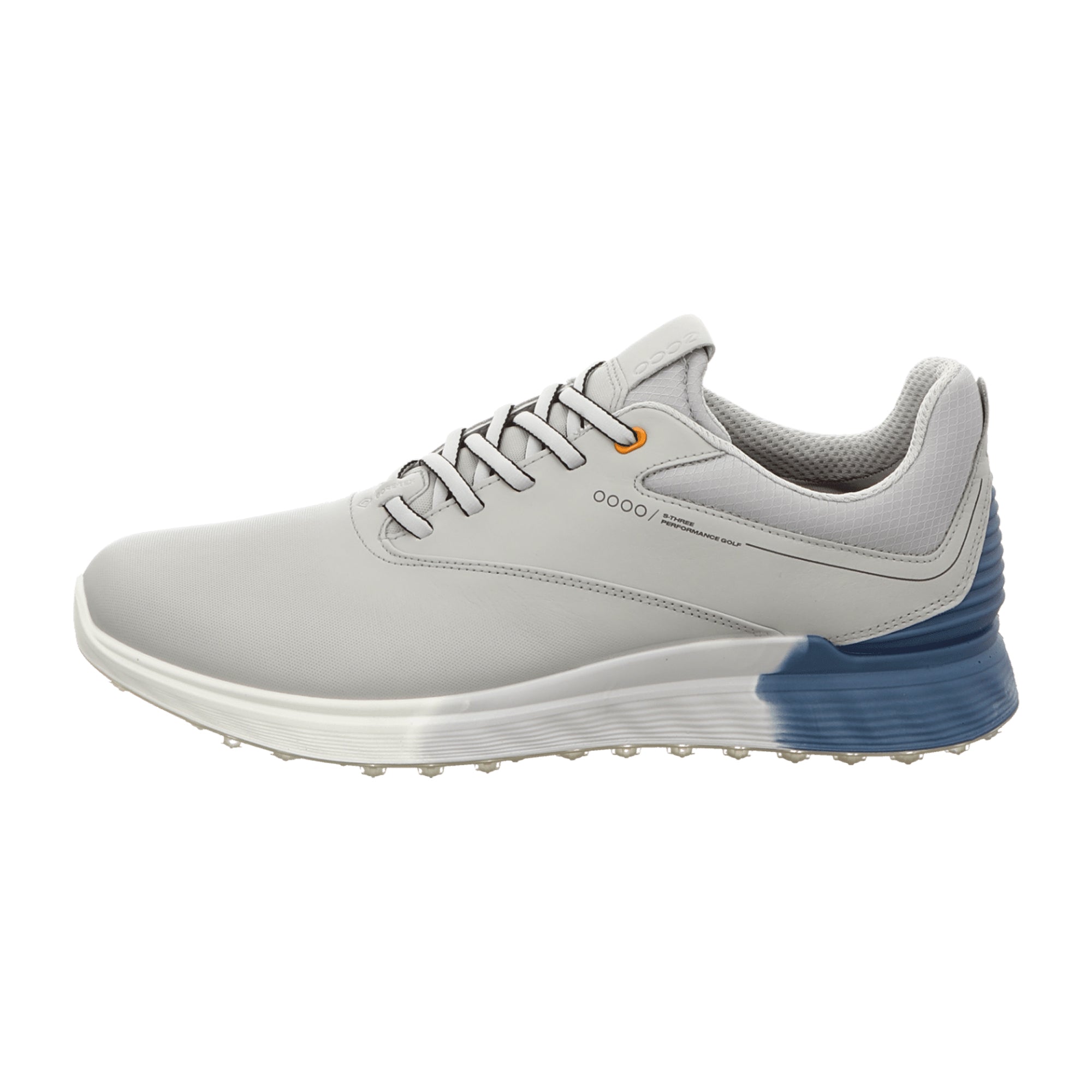 Ecco Men's GOLF S-THREE Shoes in Light Grey | Stylish & Durable Golf Footwear