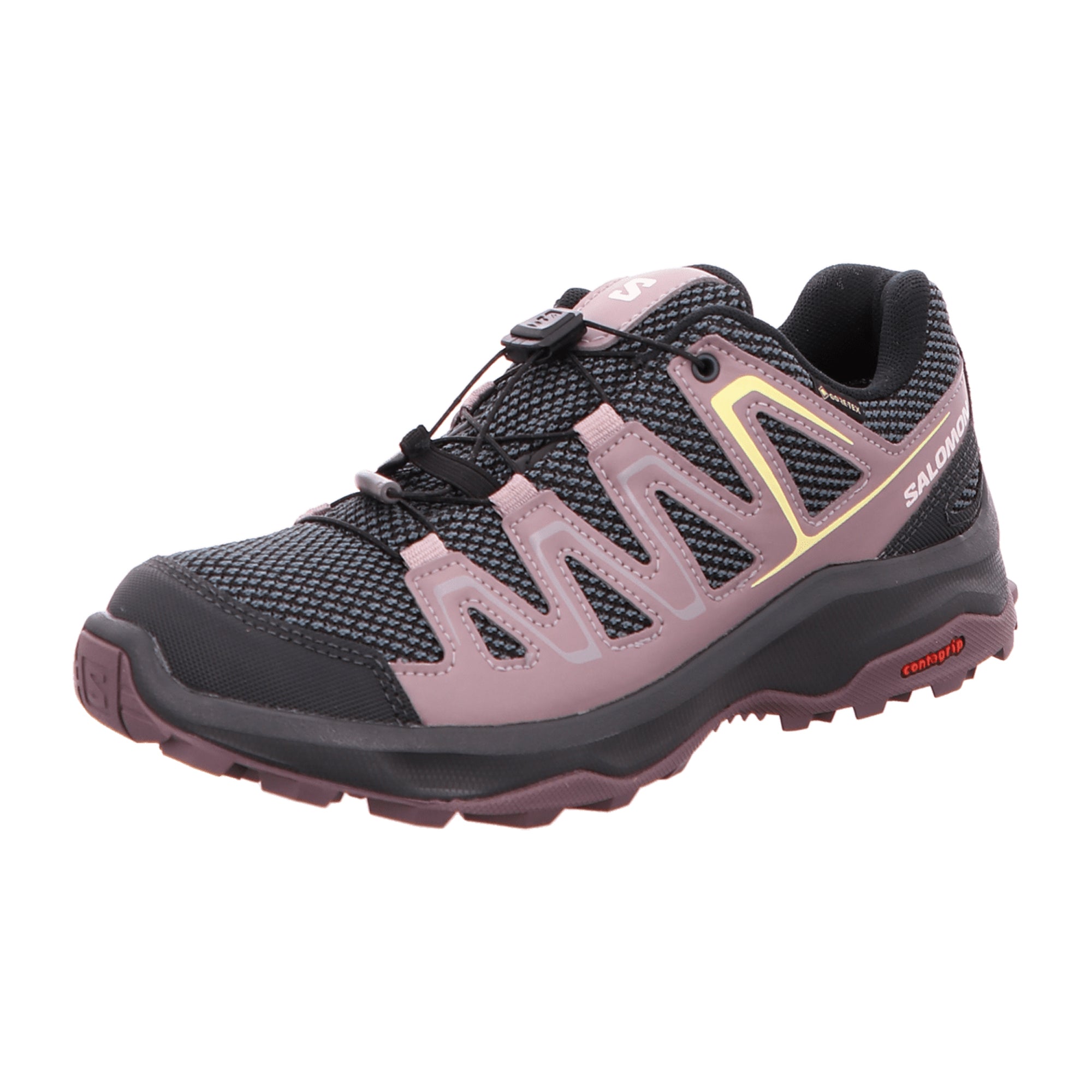 Salomon CUSTER GTX W Ebony/Moonsca for women, purple, shoes