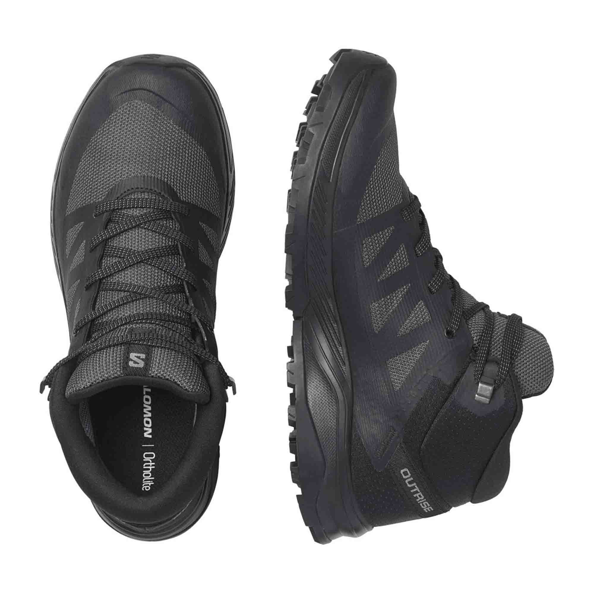 Salomon shoes OUTRISE MID GTX W Black for women, black