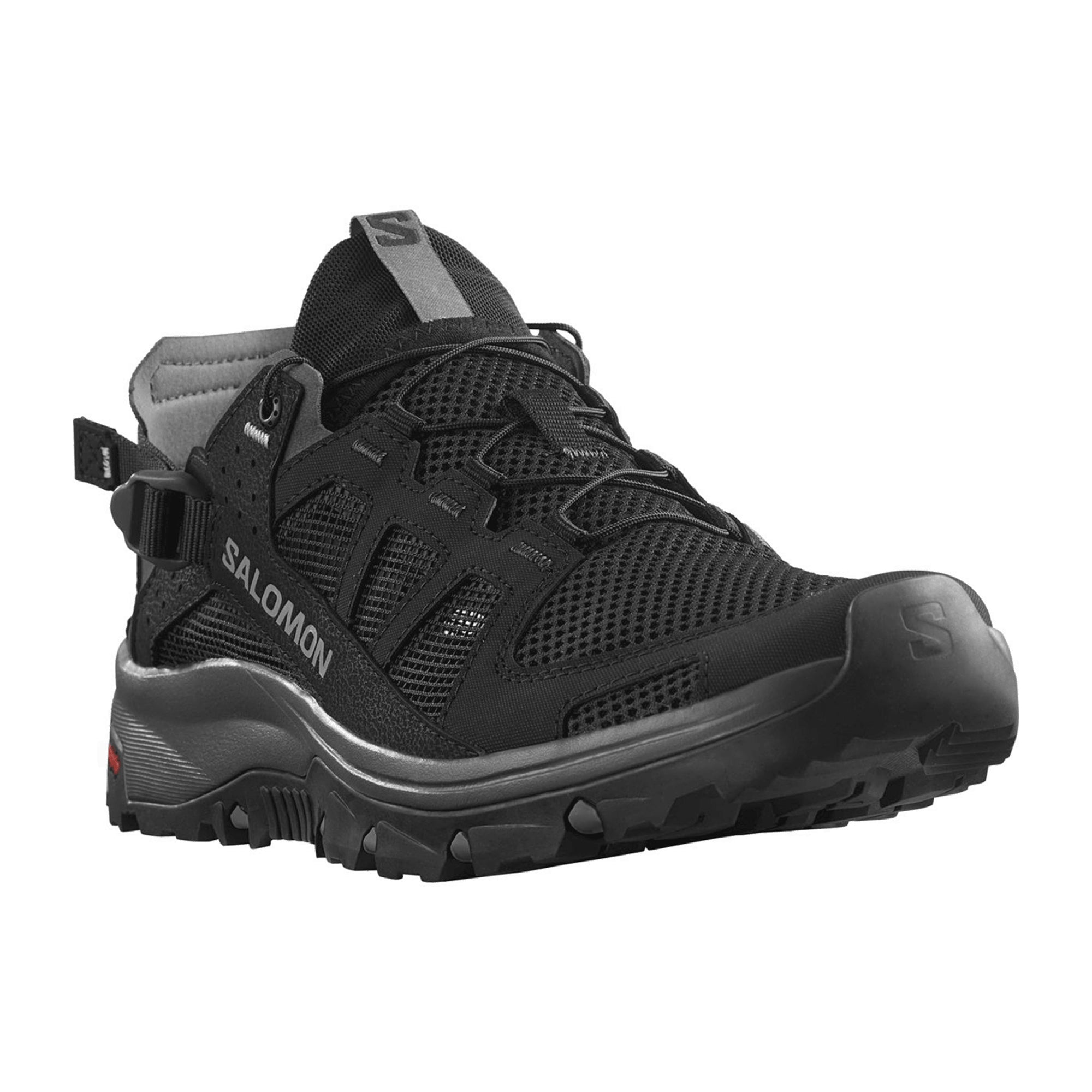 Salomon Techamphib pewter for men, black, shoes