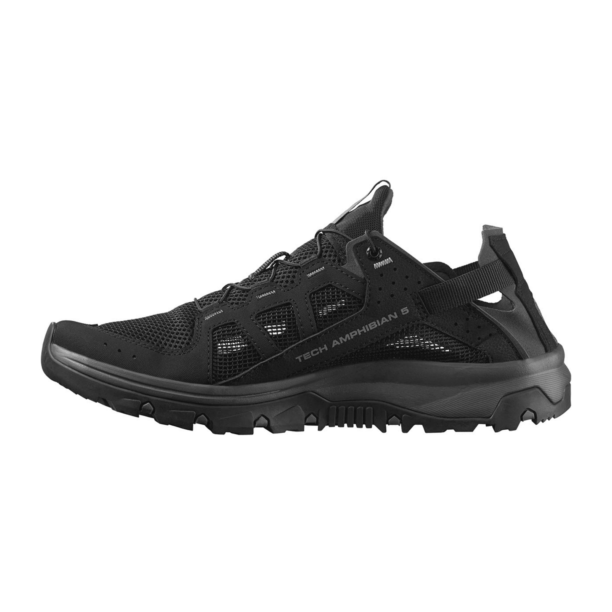 Salomon Techamphib pewter for men, black, shoes