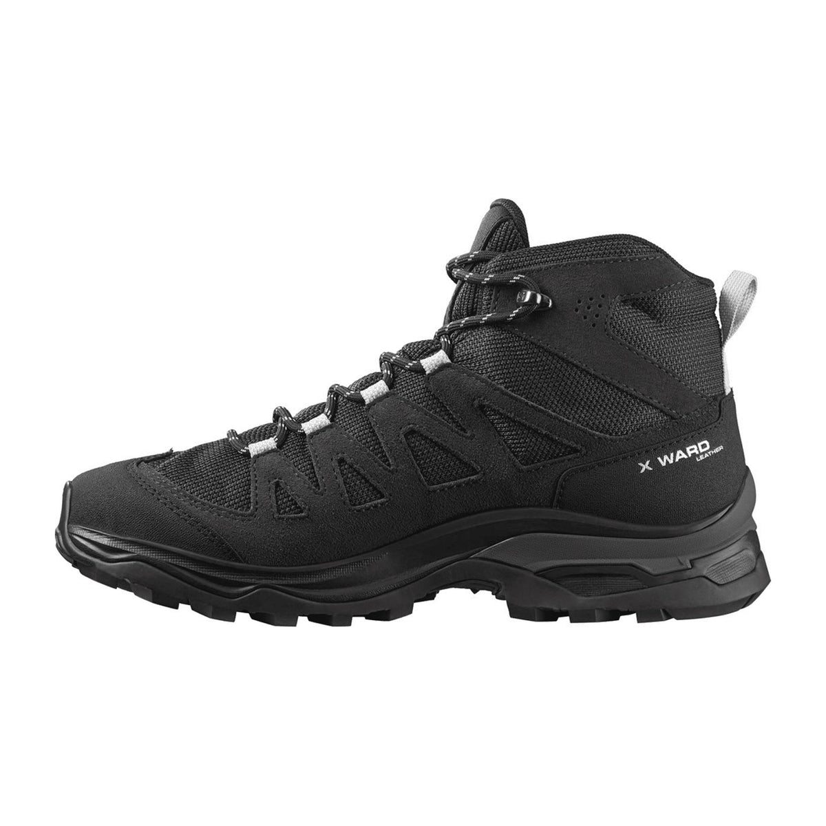 Salomon shoes X WARD LEATHER MID GTX W Ind for women, gray - Bartel-Shop