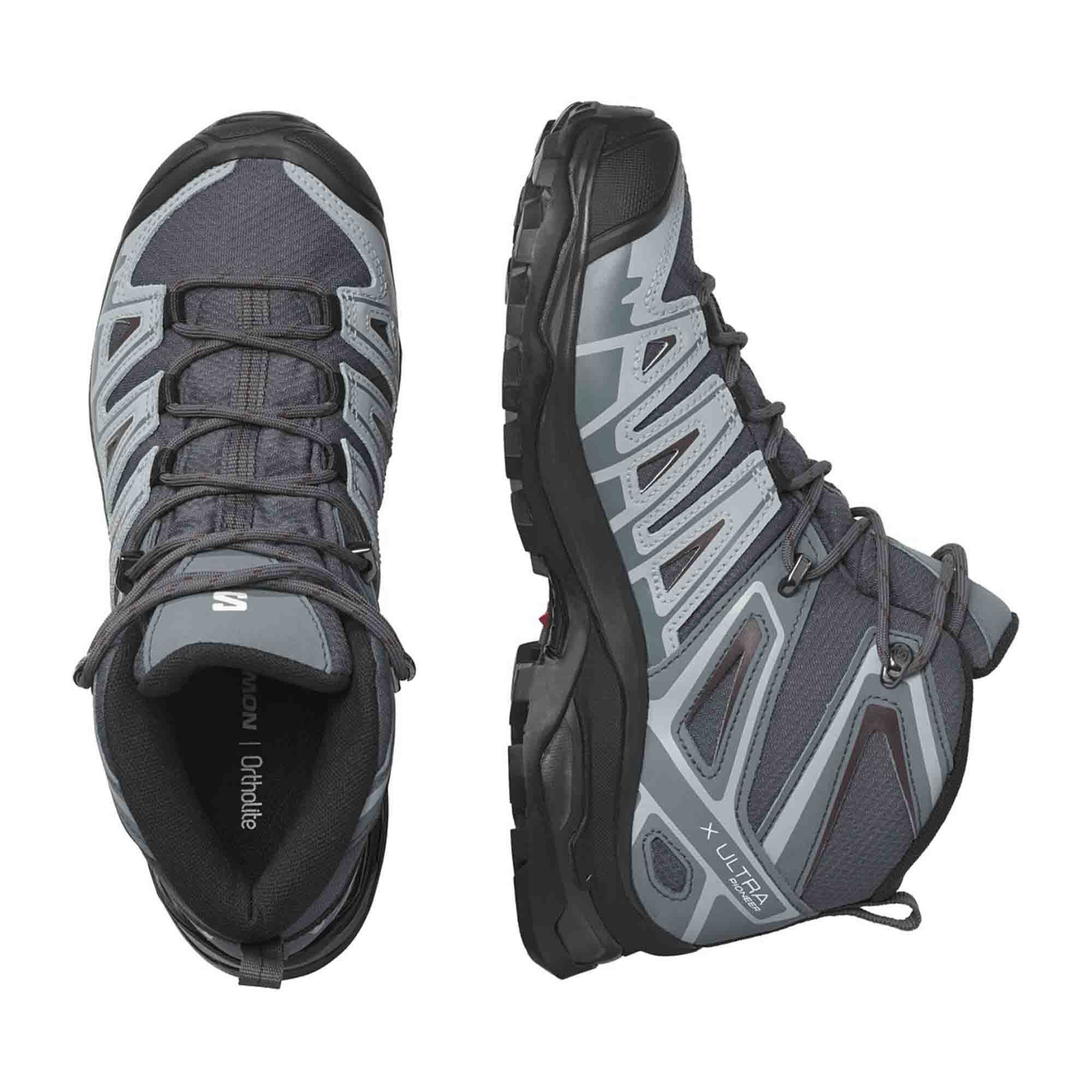 Salomon shoes X ULTRA PIONEER MID GTX for women, gray