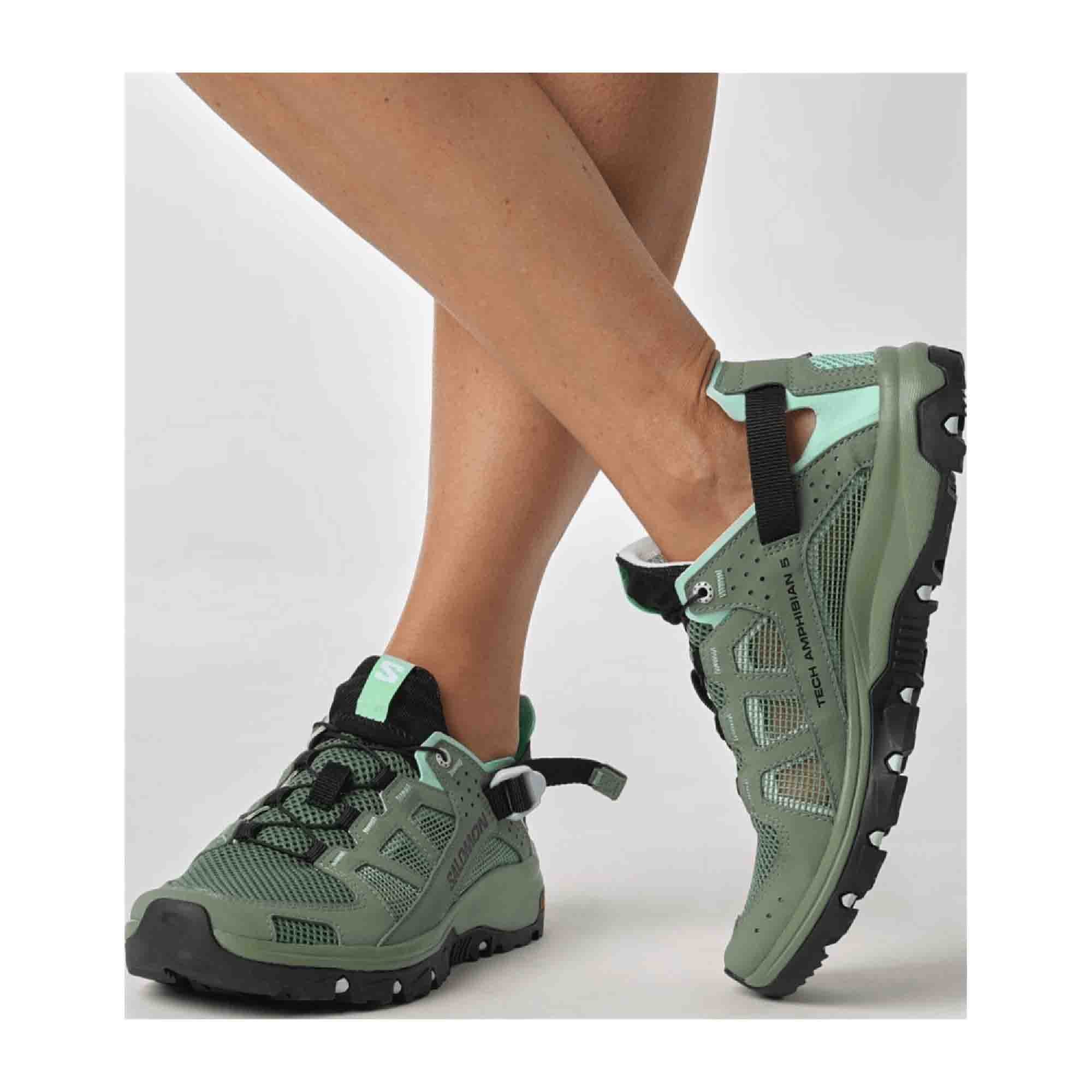 Salomon shoes TECHAMPHIBIAN 5 W for women, green