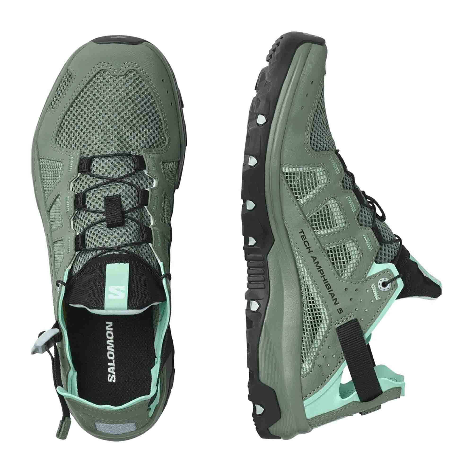 Salomon shoes TECHAMPHIBIAN 5 W for women, green