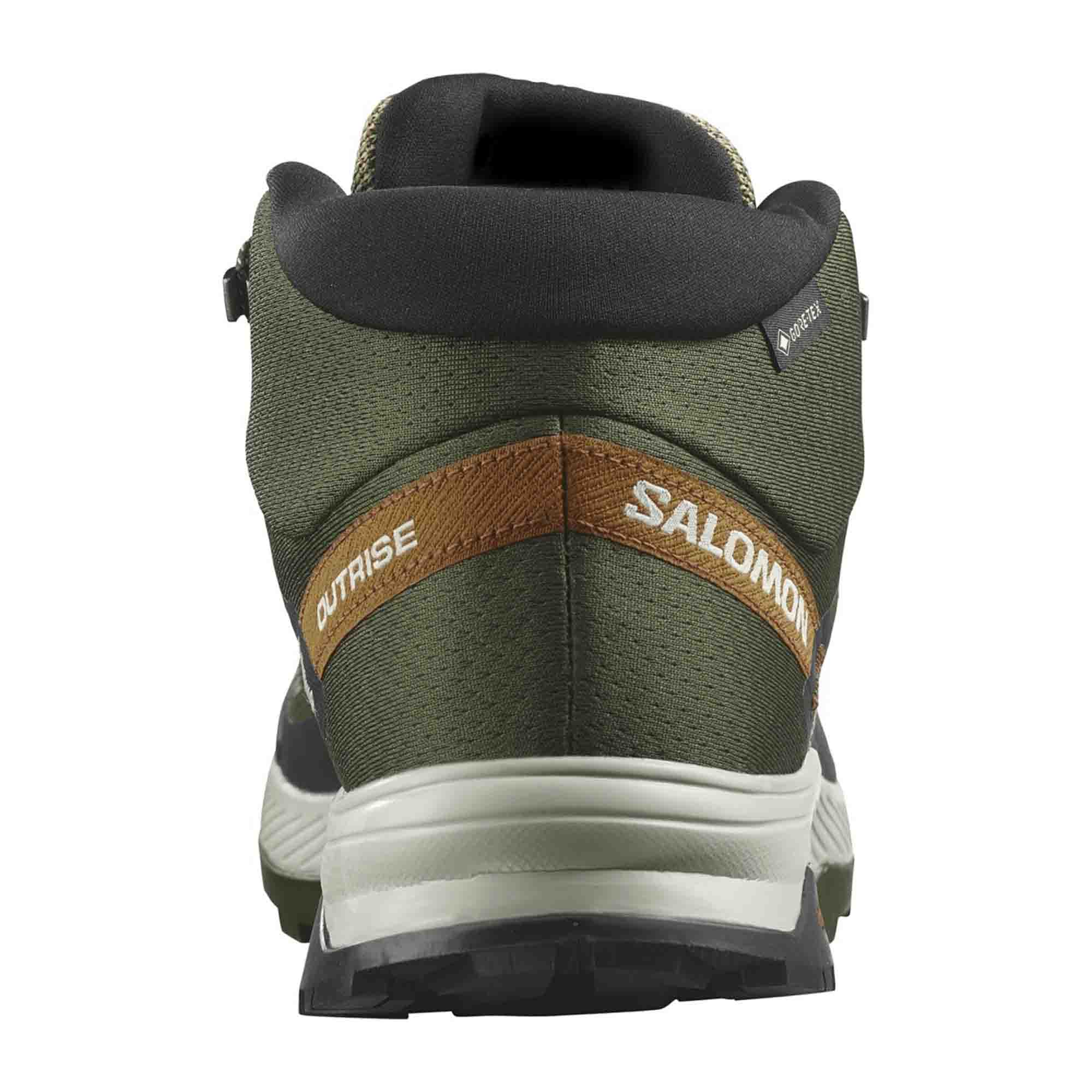 Salomon Outrise Mid GTX for men, green, shoes