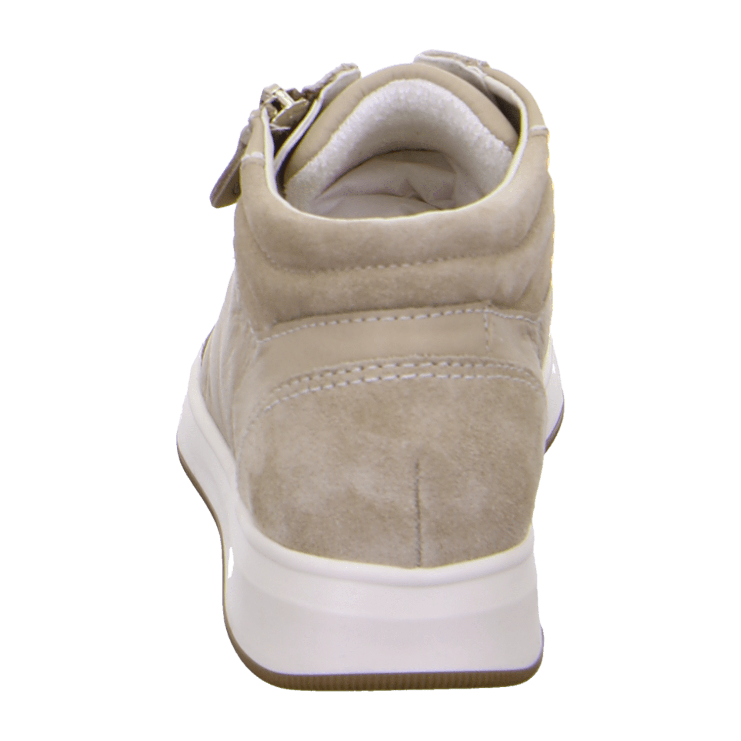 ARA ROM ROM-ST Women's Beige Suede Sneakers with Lace-Up Closure and Round Toe