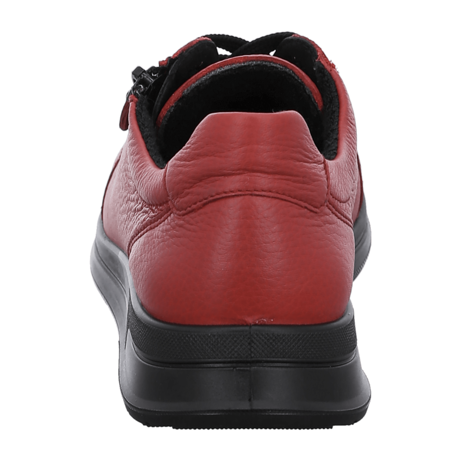 ARA Osaka Women's Smooth Leather Lace-Up Sneakers in Red