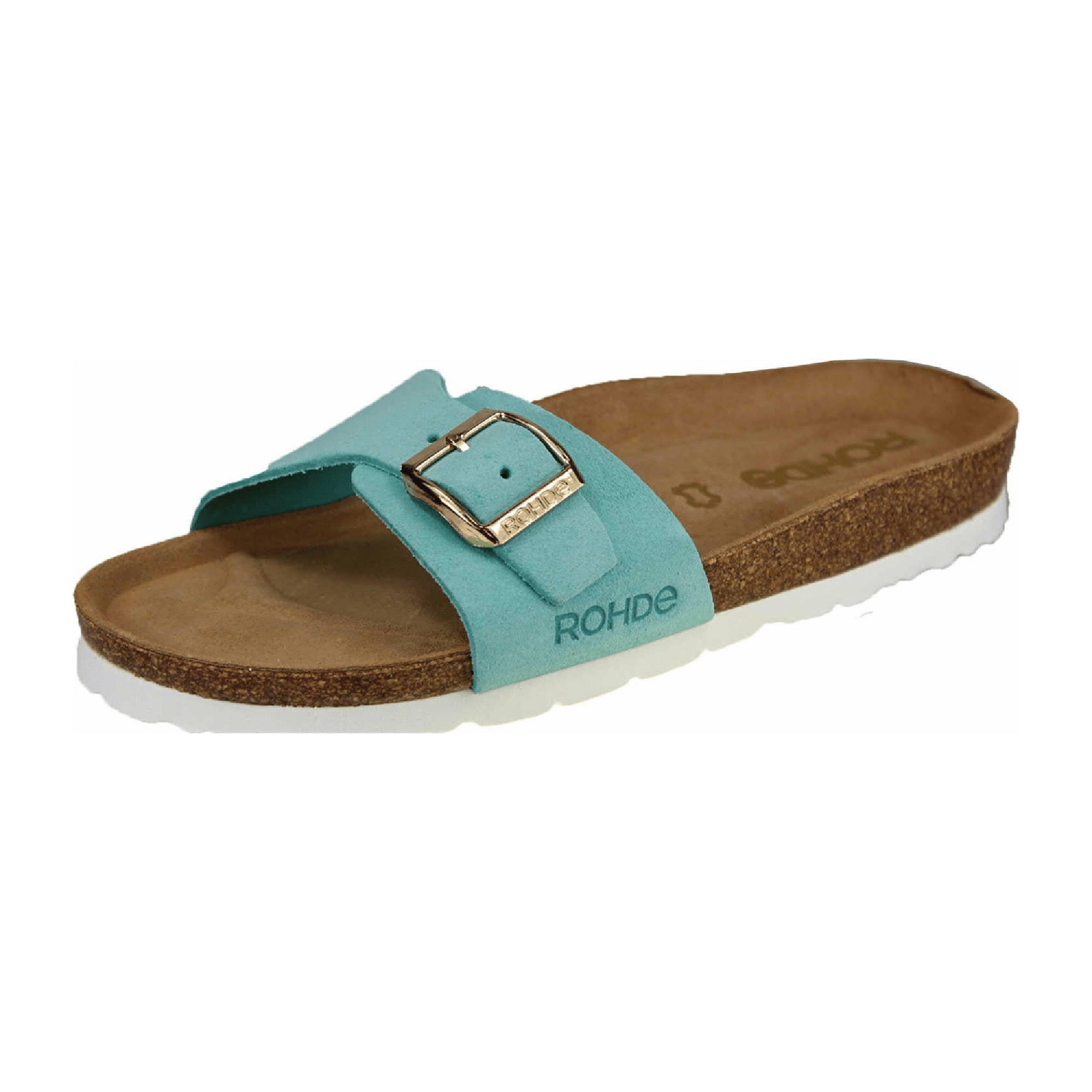 Rohde Classic Women's Slip-On Sandals Turquoise for Spring and Summer