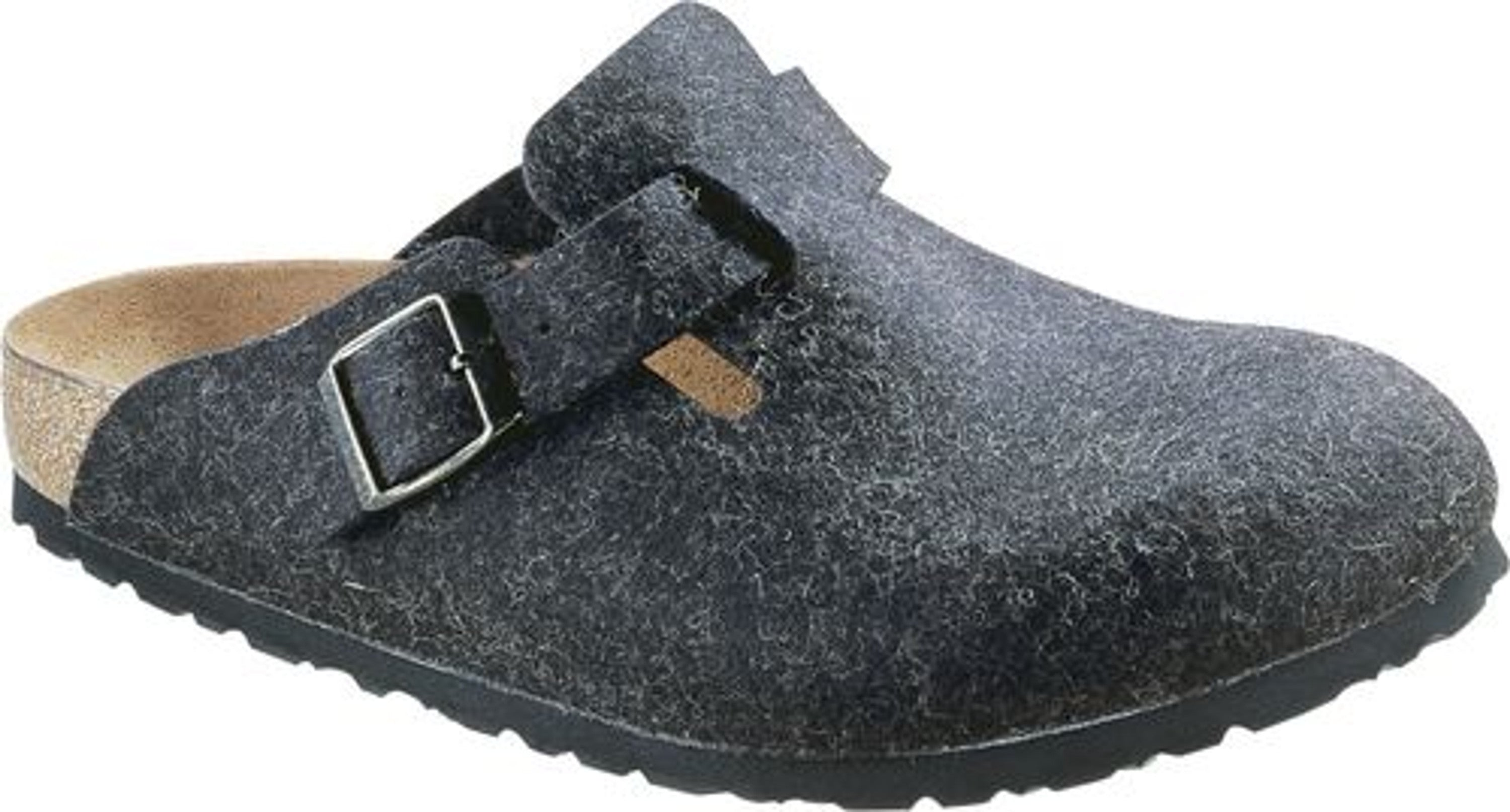 Birkenstock Boston clogs anthracite Wool felt - Bartel-Shop