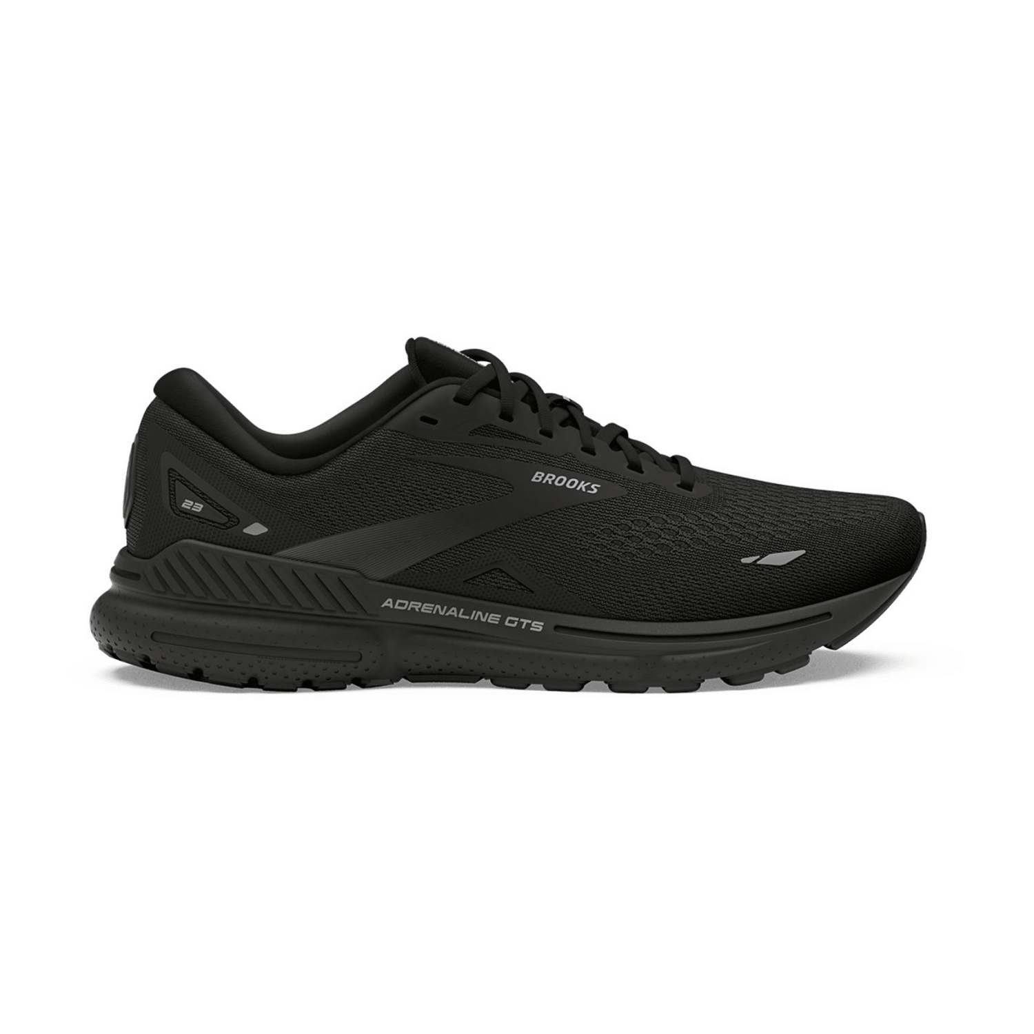 Brooks Adrenaline GTS 23 Men's Running Shoes - Lace-Up Mesh Sneakers in Black/Ebony